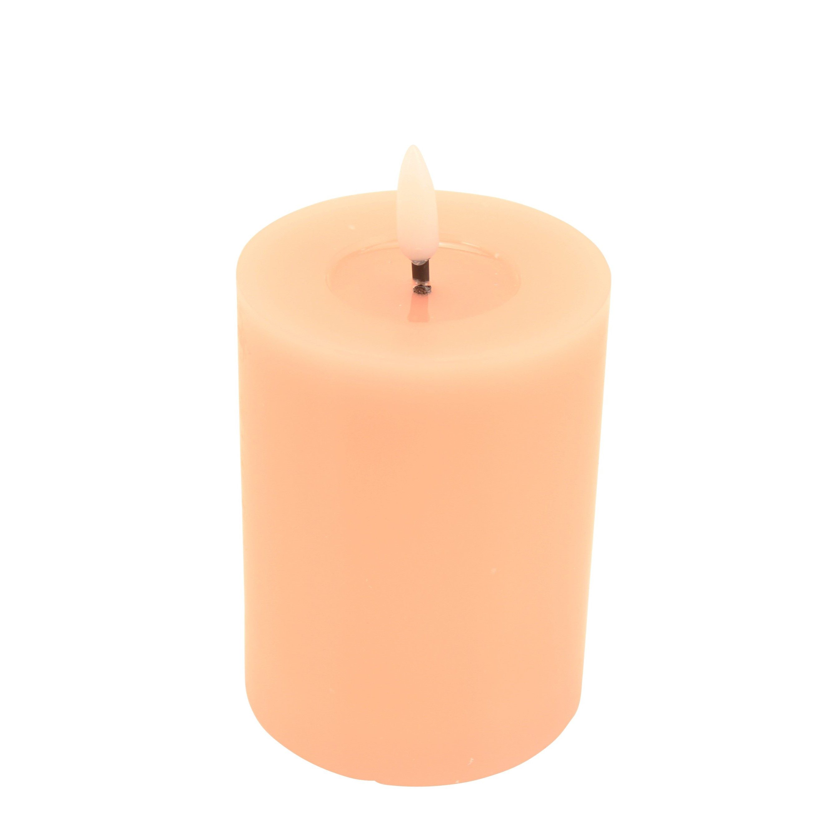 Online-Fuchs LED-Kerze 6er Set LED-Kerzen aus Echtwachs mit realistischer Flamme (Creme, Weiß, Lila, Grün oder Rosa, 3 verschiedene Kerzenarten), - 6 Stunden Ti – Bild 4 von 4
