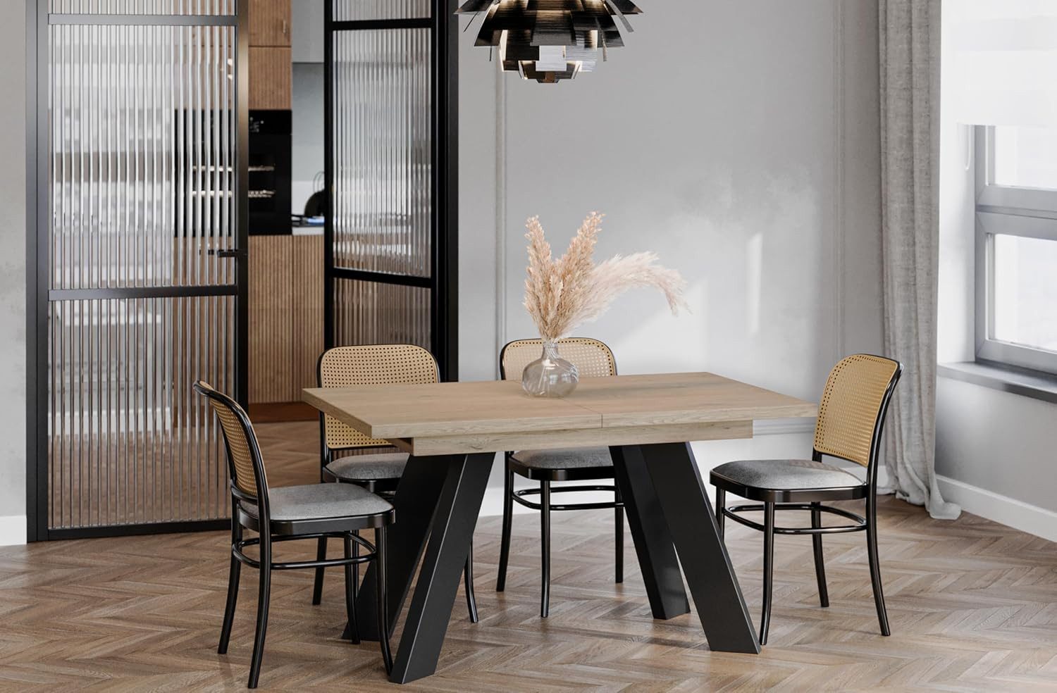 Endo-Moebel Esstisch Como Esstisch 130–210cm ausziehbar für 8 Personen, Tis günstig online kaufen