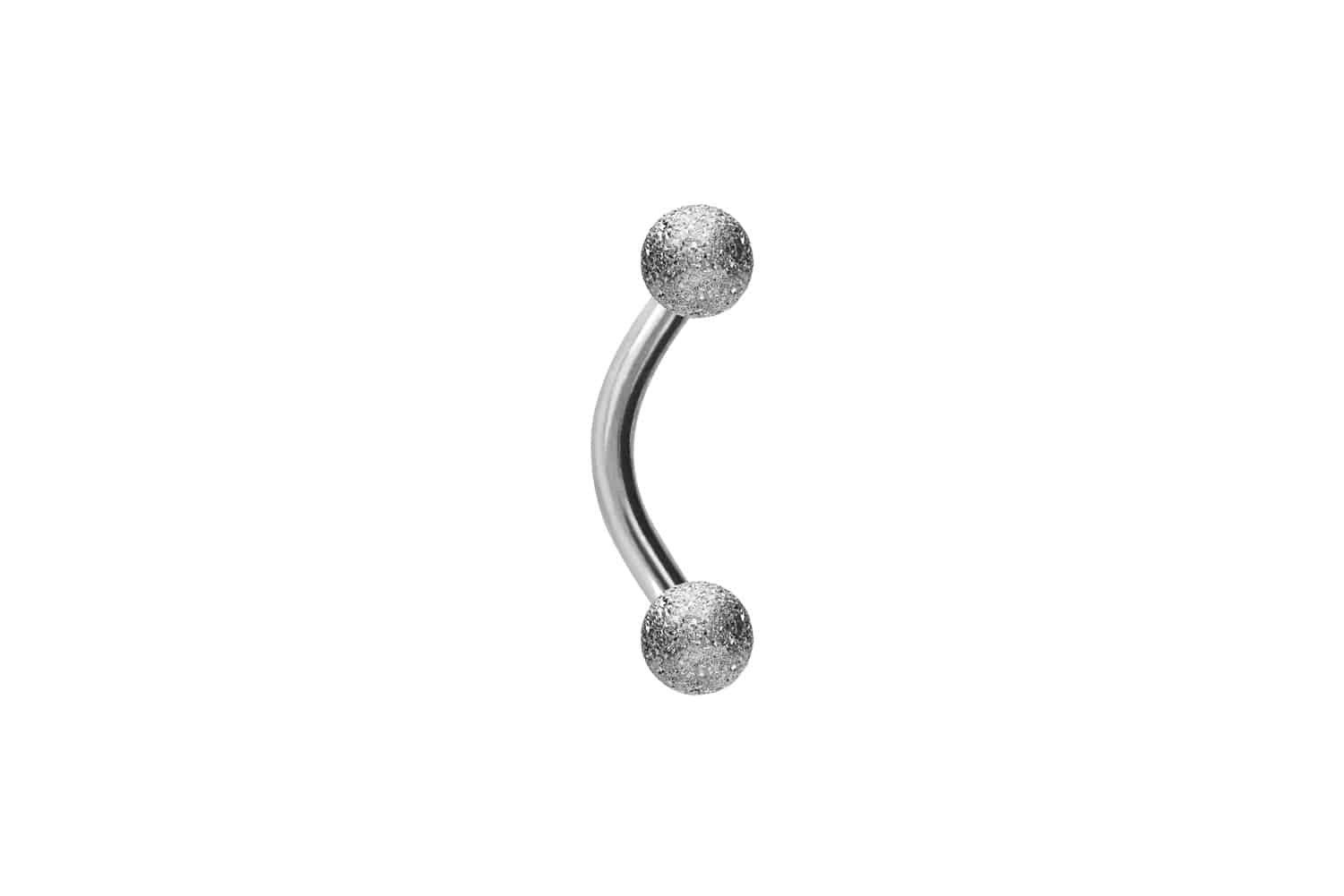 PIERCINGLINE Bauchnabelpiercing Chirurgenstahl Banane DIAMANTOPTIK (Bananen, 1-tlg)