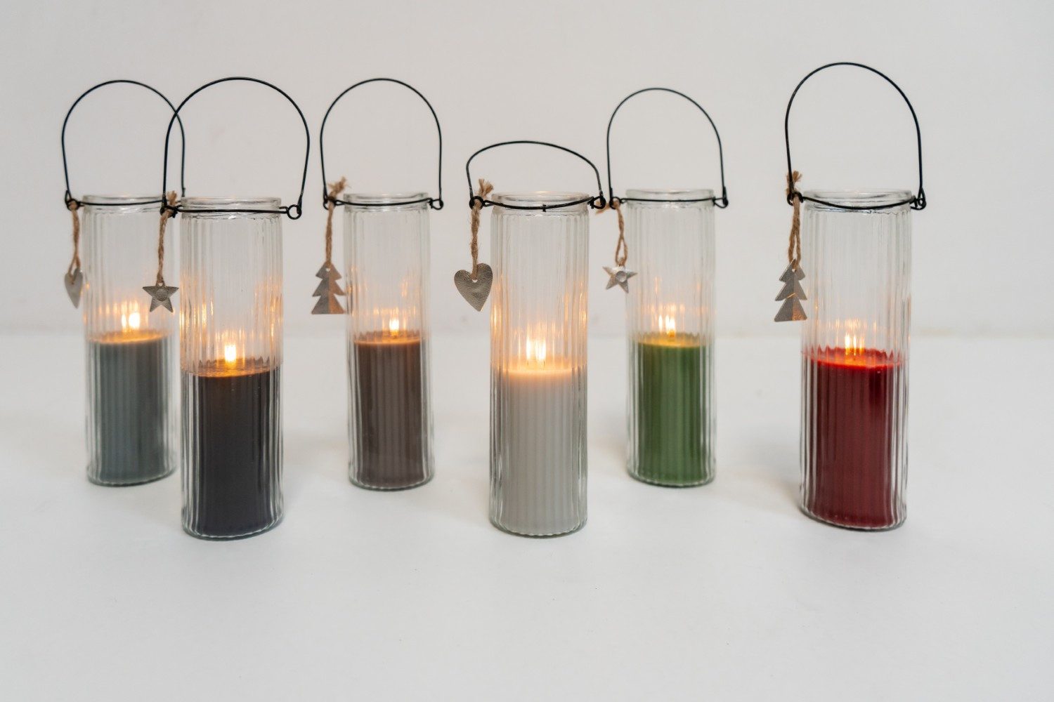 Home Society B.V. Outdoorkerze Kerze Tube Dirk im geriffeltem Glas