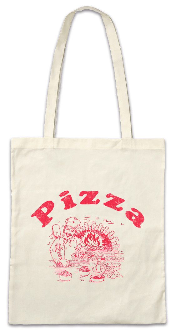 Beuteltasche Pizza Box II Stofftasche Italia Fun Italien Pizzabäcker Pizzeria Maker