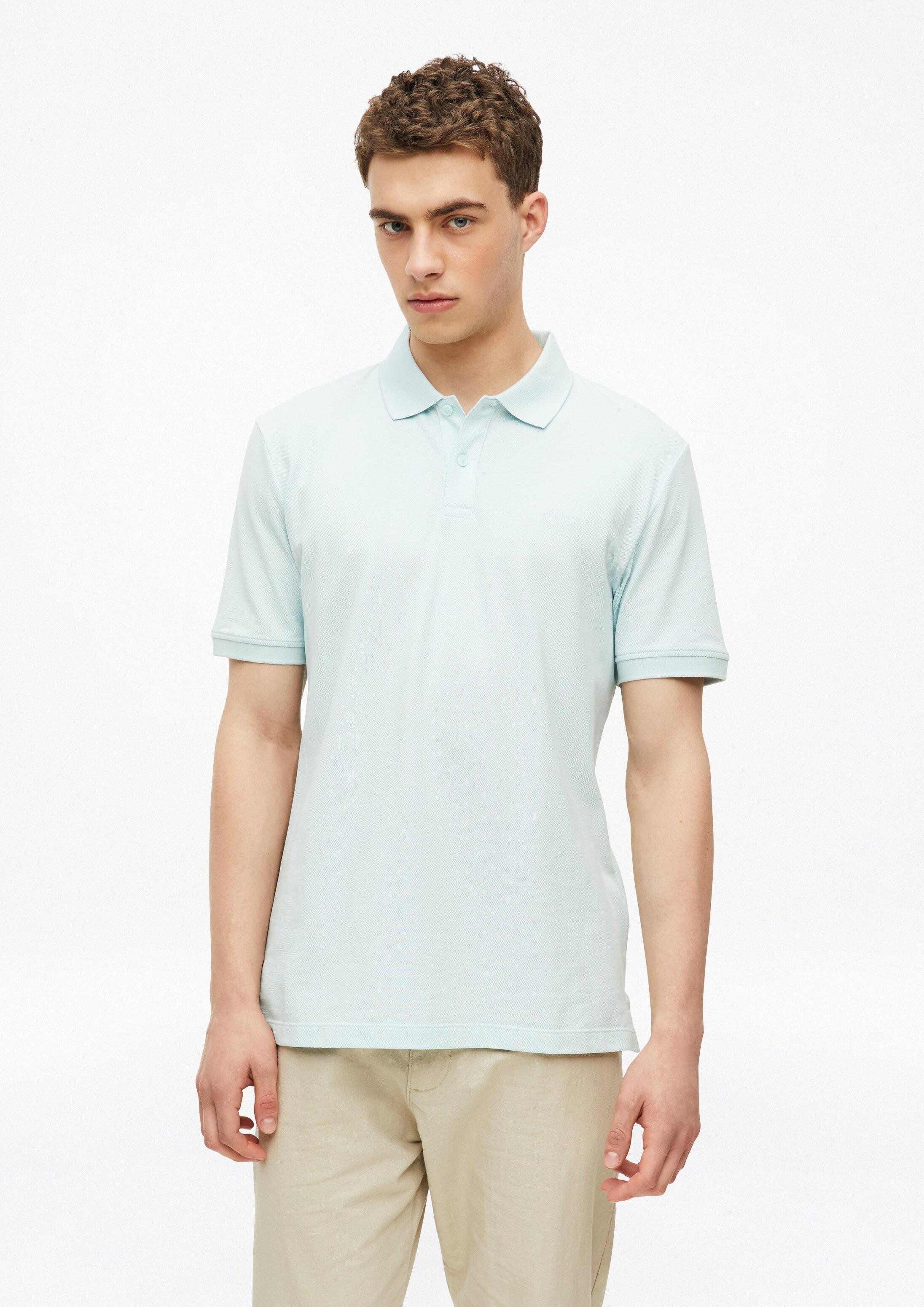 s.Oliver Kurzarmshirt Polo-Shirt Poloshirt aus Baumwollpiqué