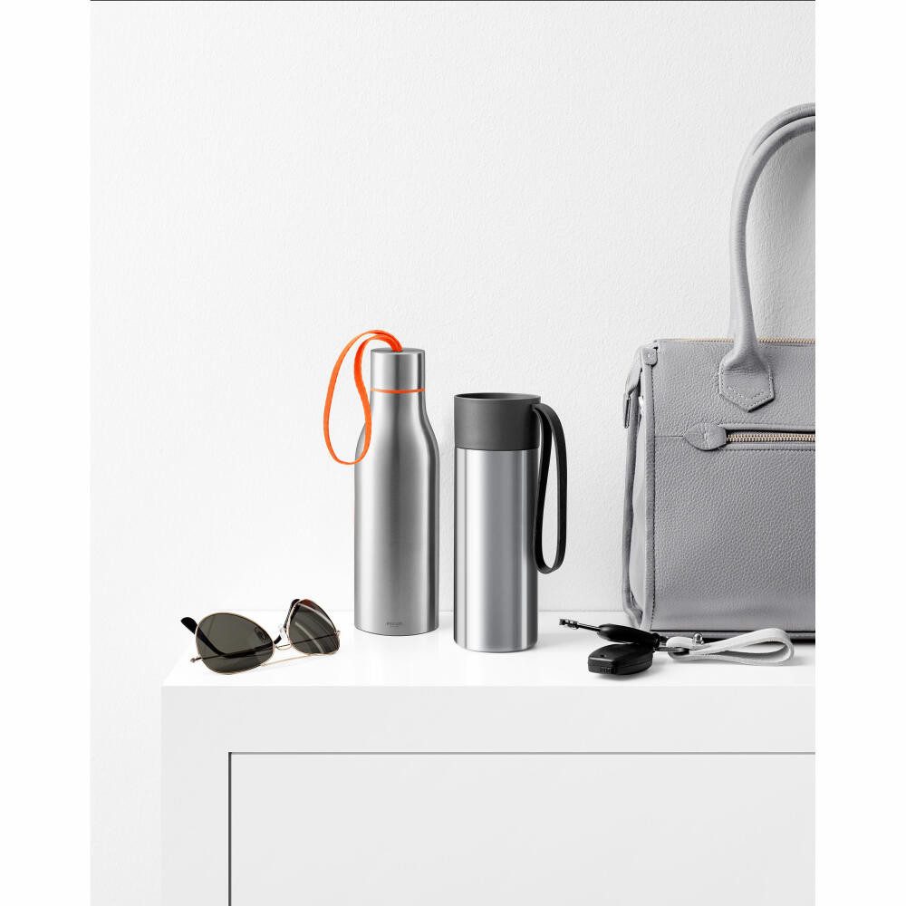 Eva Solo Thermobecher To Go Cup Grey, 350 ml, Edelstahl, Kunststoff, Silikon