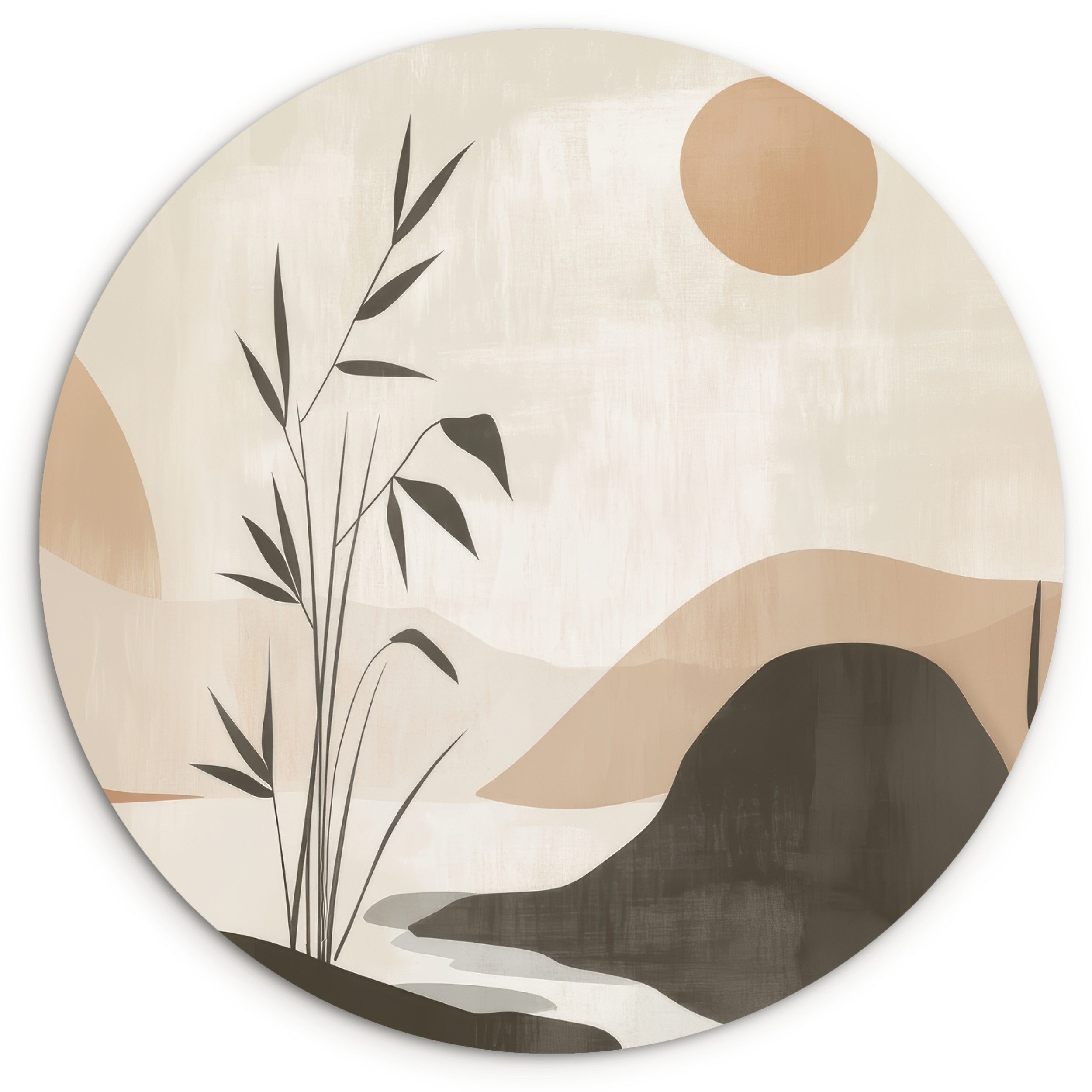 MuchoWow Gemälde Japandi - Landschaft - günstig online kaufen