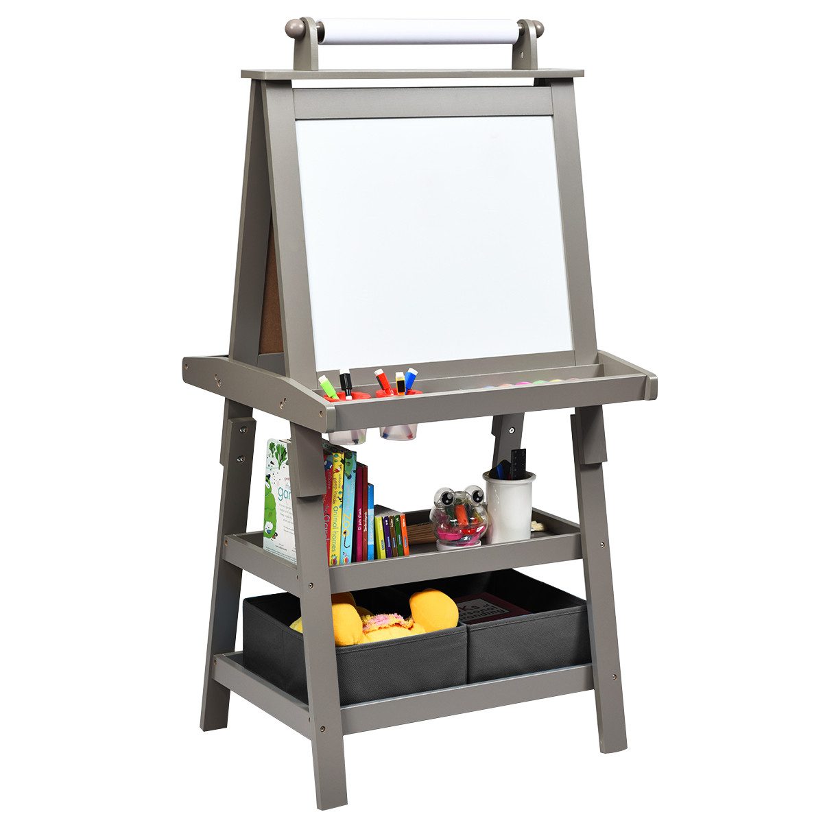 COSTWAY Standtafel Kinder Staffelei, doppelseitig, mit günstig online kaufen
