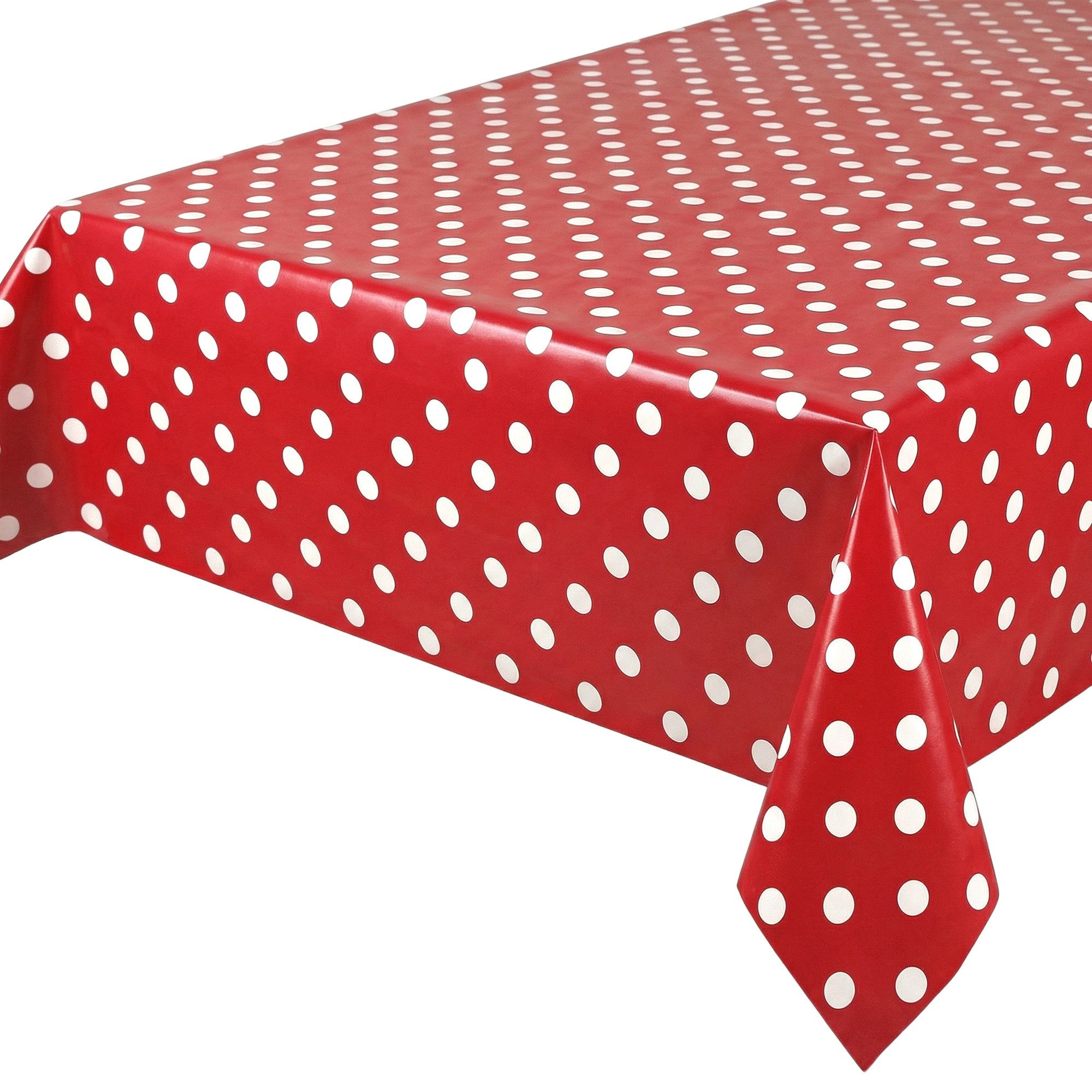 Beautex Tischdecke Punkte Wachstuchtischdecke OVAL RUND ECKIG, Wachstuch ab günstig online kaufen