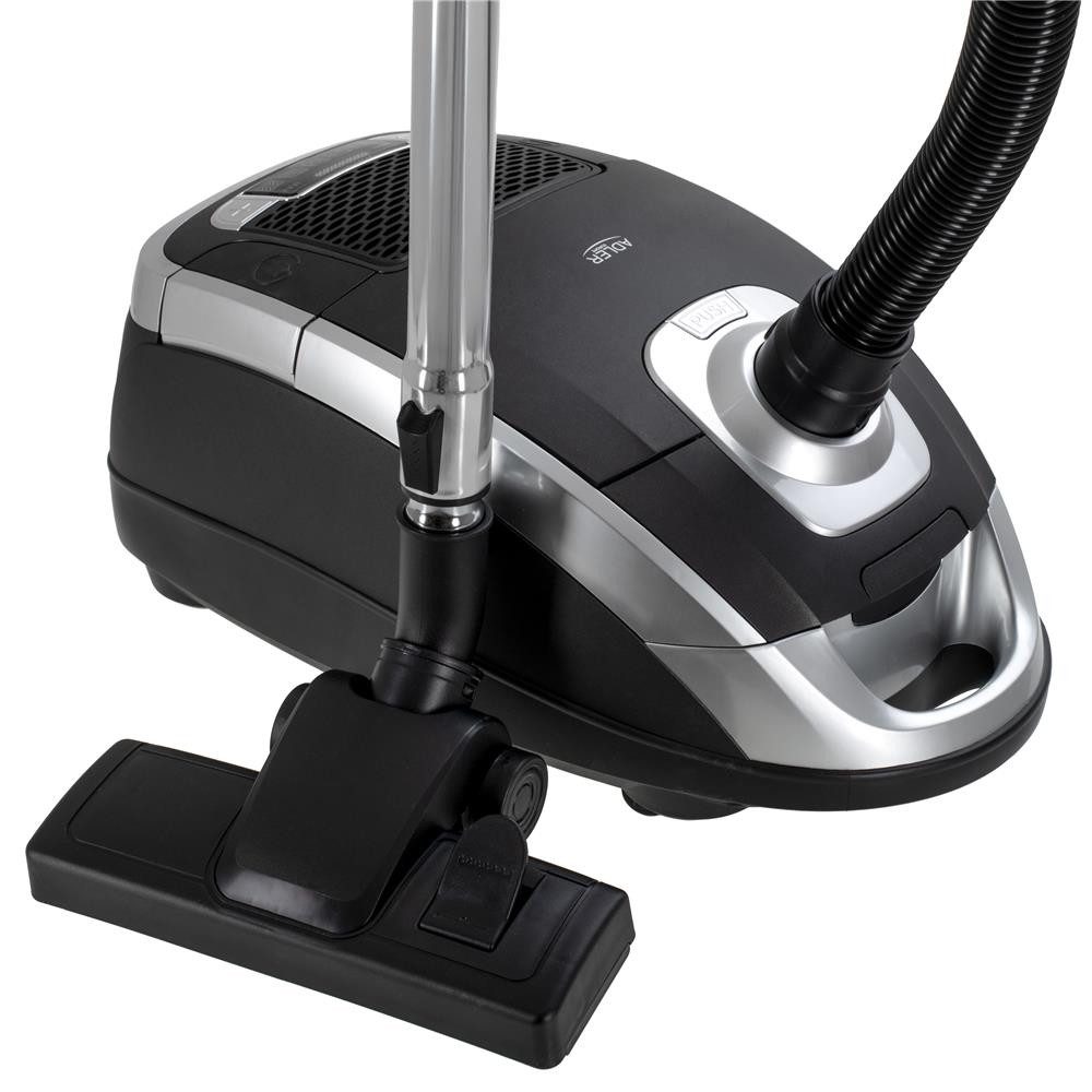 Adler Bodenstaubsauger AD 7069, 3200 W, Staubsauger mit Beutel, Digital, 3,5L, tragbar, grau