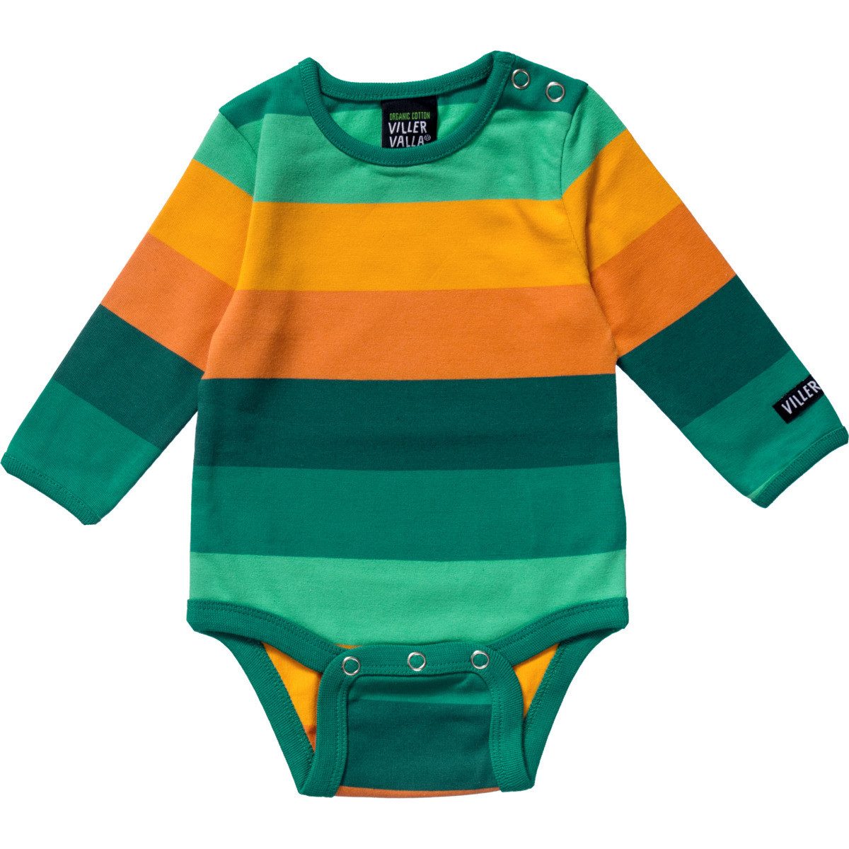 Villervalla Langarmbody Streifen Unisex Kinder (1-tlg) Langarm Einteiler, Body, Longsleeve-Body, Bodysuit, Stretchbody