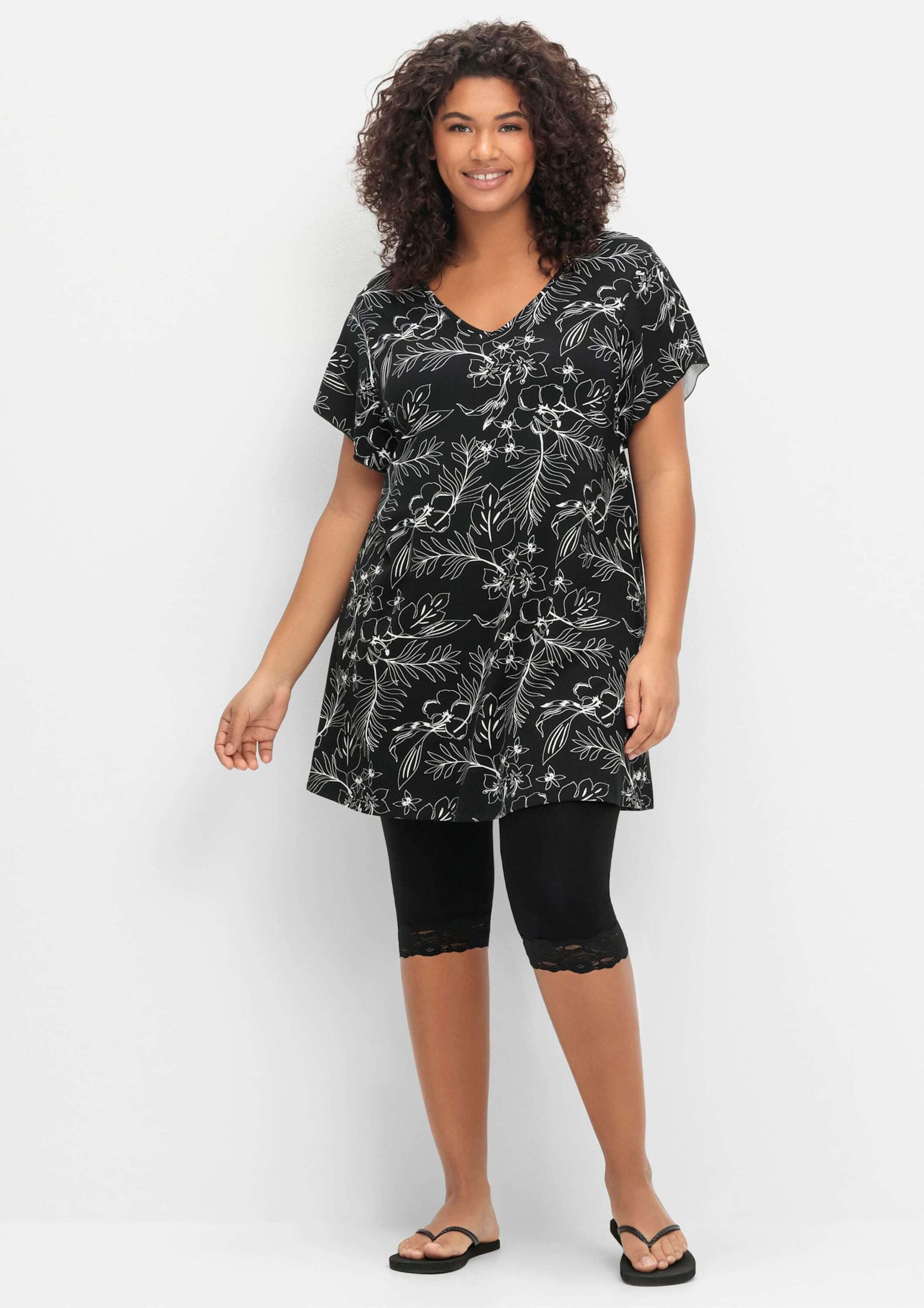 Sheego Jumpsuit Shirt + Leggings Länge ca. 82cm