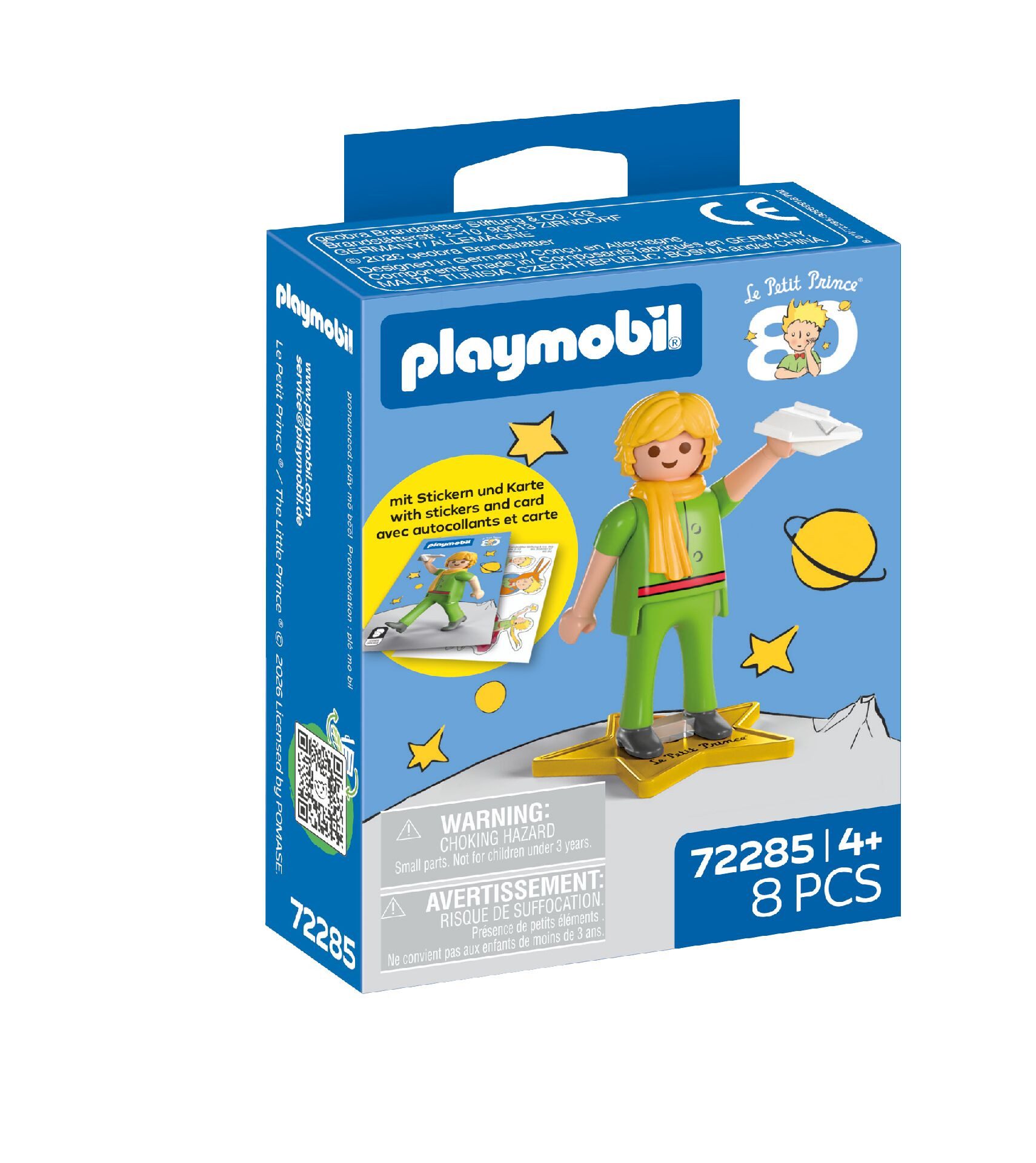 Playmobil® Der Kleine Prinz: Jubiläumsfigur (72285) Konstruktions-Spielset, (8 St), mit Stickern und Karte, Made in Germany – Bild 3 von 4