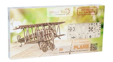 Selva Technik 3D-Puzzle WOOD TRICK Flugzeug/ Doppeldecker, 148 Bauteile, Puzzleteile