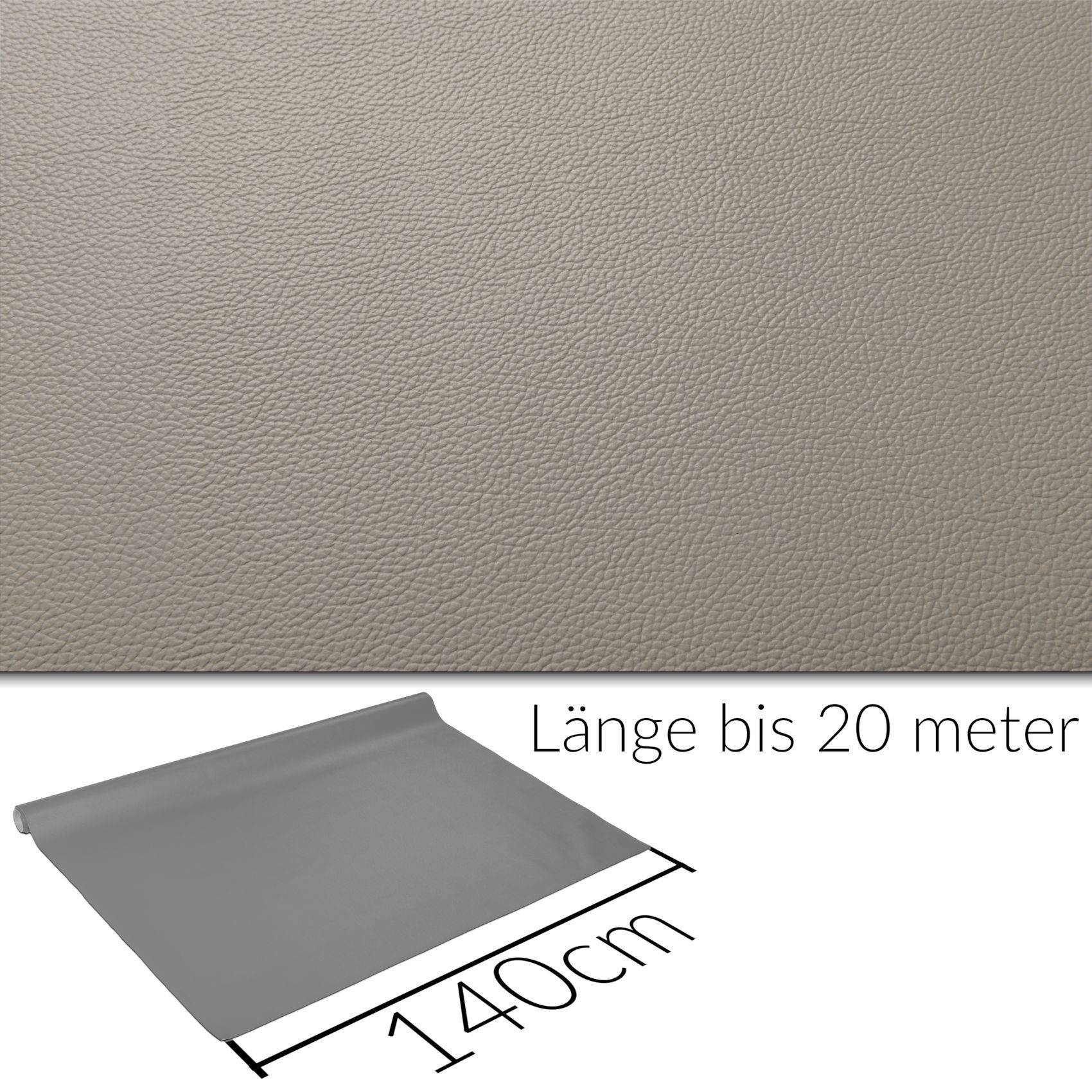 ANRO Stoff Kunstleder Polsterstoff Lederimitat zum Nähen & Beziehen, Wasserundurchlässig Robust Hochwertig Kreativkunstleder Möbelstoff – Bild 5 von 5