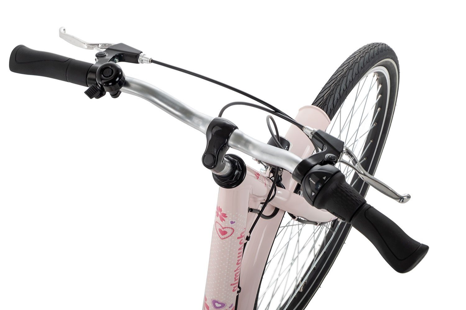 7 2023, sakura Gang Rücktritt Zucker pink 7 7 Rücktritt, Almrausch Jugendfahrrad Cityrad 26 Shimano Nabenschaltung Schaltwerk, 26 Zoll violett/rosa Nexus Wave