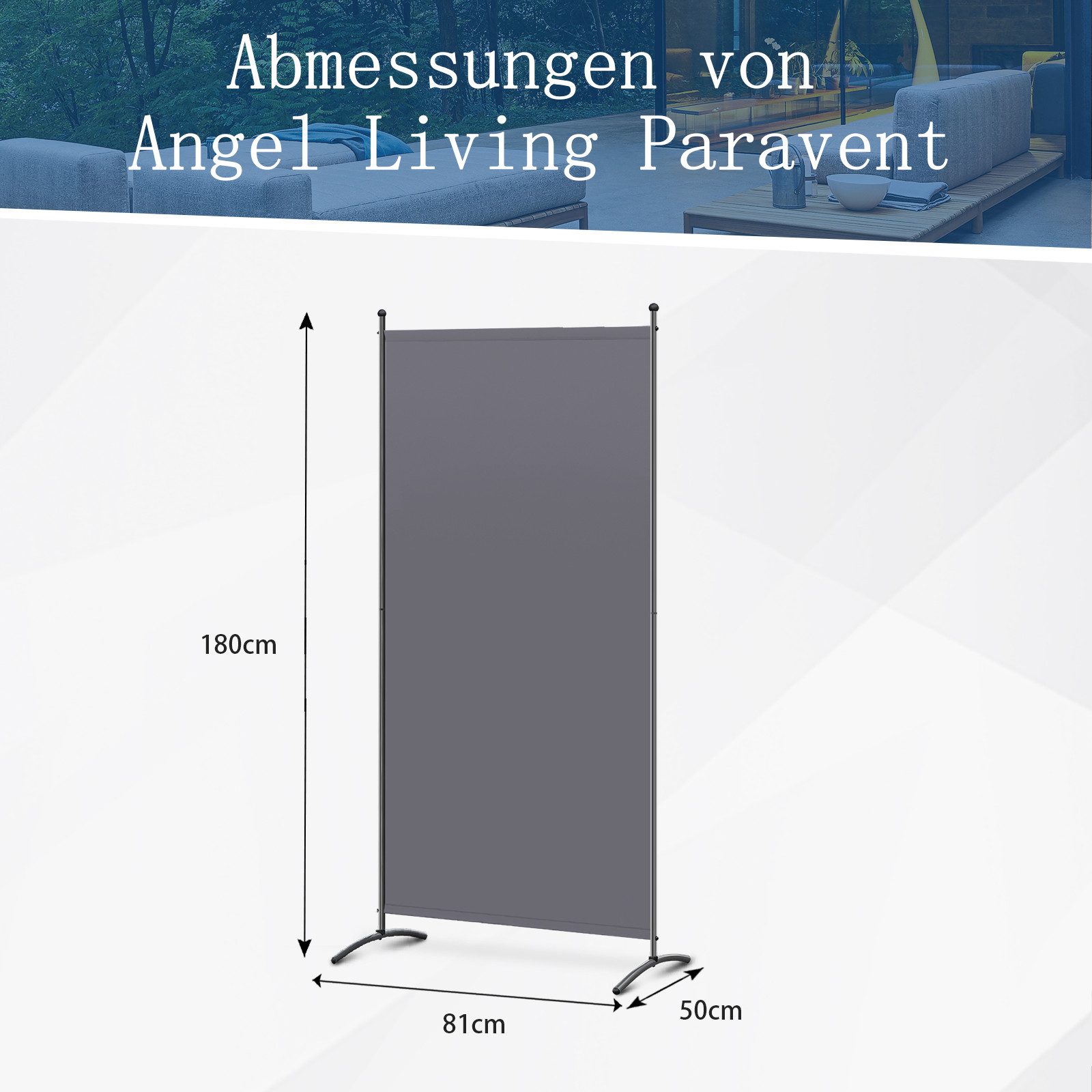 Angel Living Paravent 1-teilig Freistehend Sichtschutz günstig online kaufen