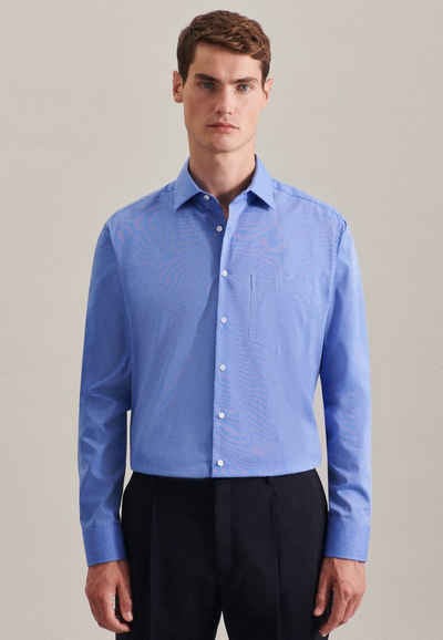 Jerseyhemd Shaped Fit blau Breuninger Herren Kleidung Hemden Freizeit Hemden 