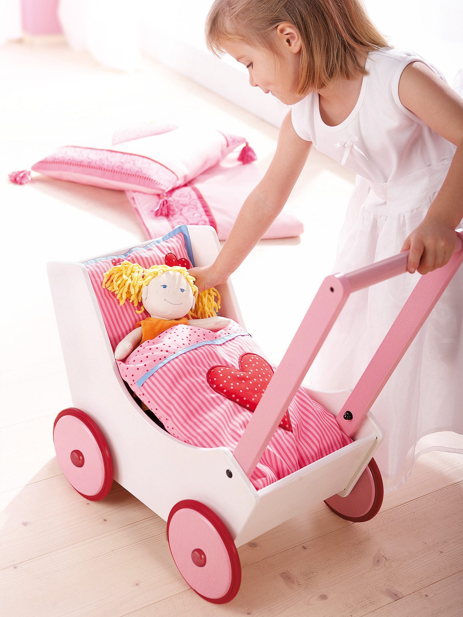 Haba Puppenwagen Puppenwagen Herzen, unisex neutral