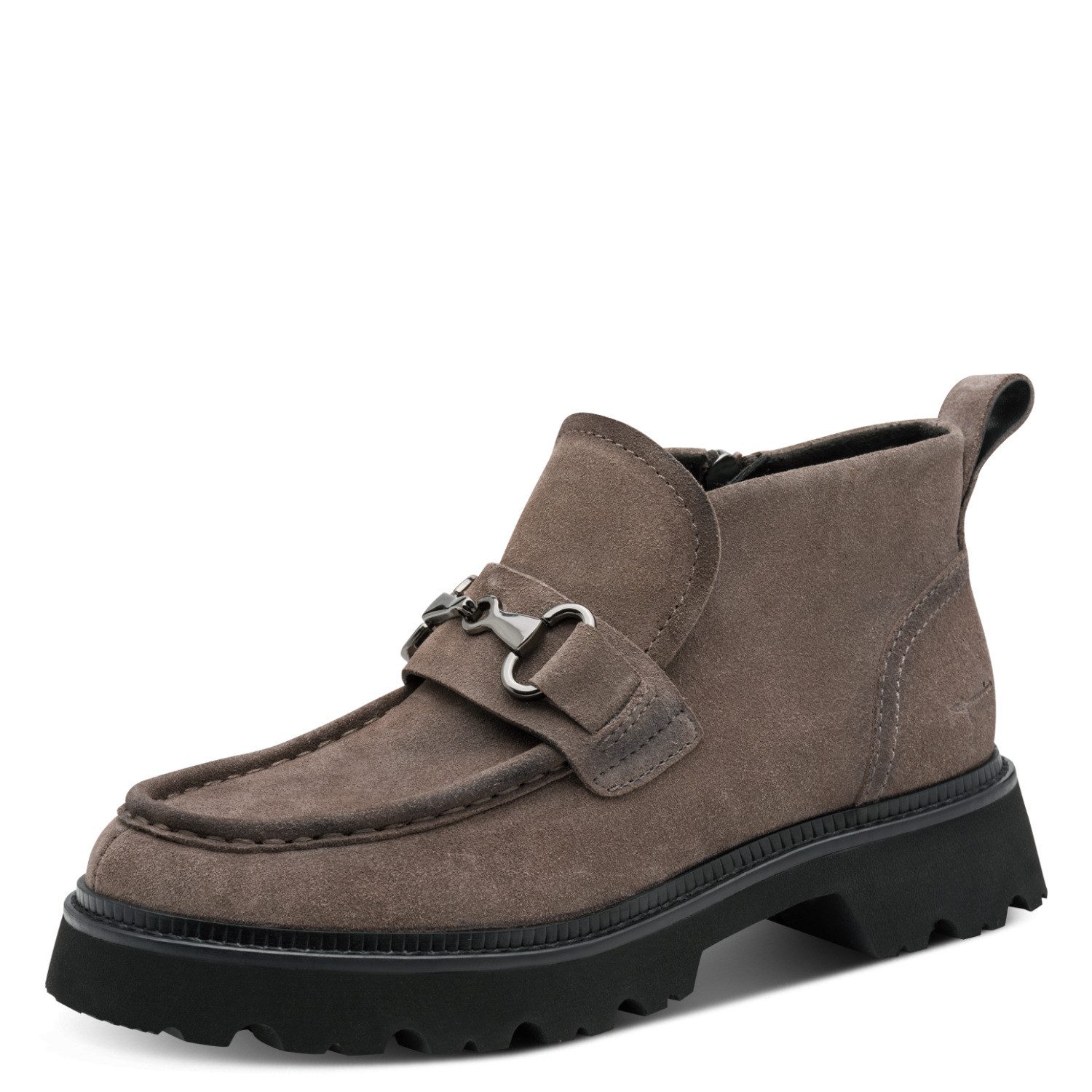 Tamaris Stiefelette Blockabsatz, Ankleboots in Loafer-Optik, mit Zierschnalle