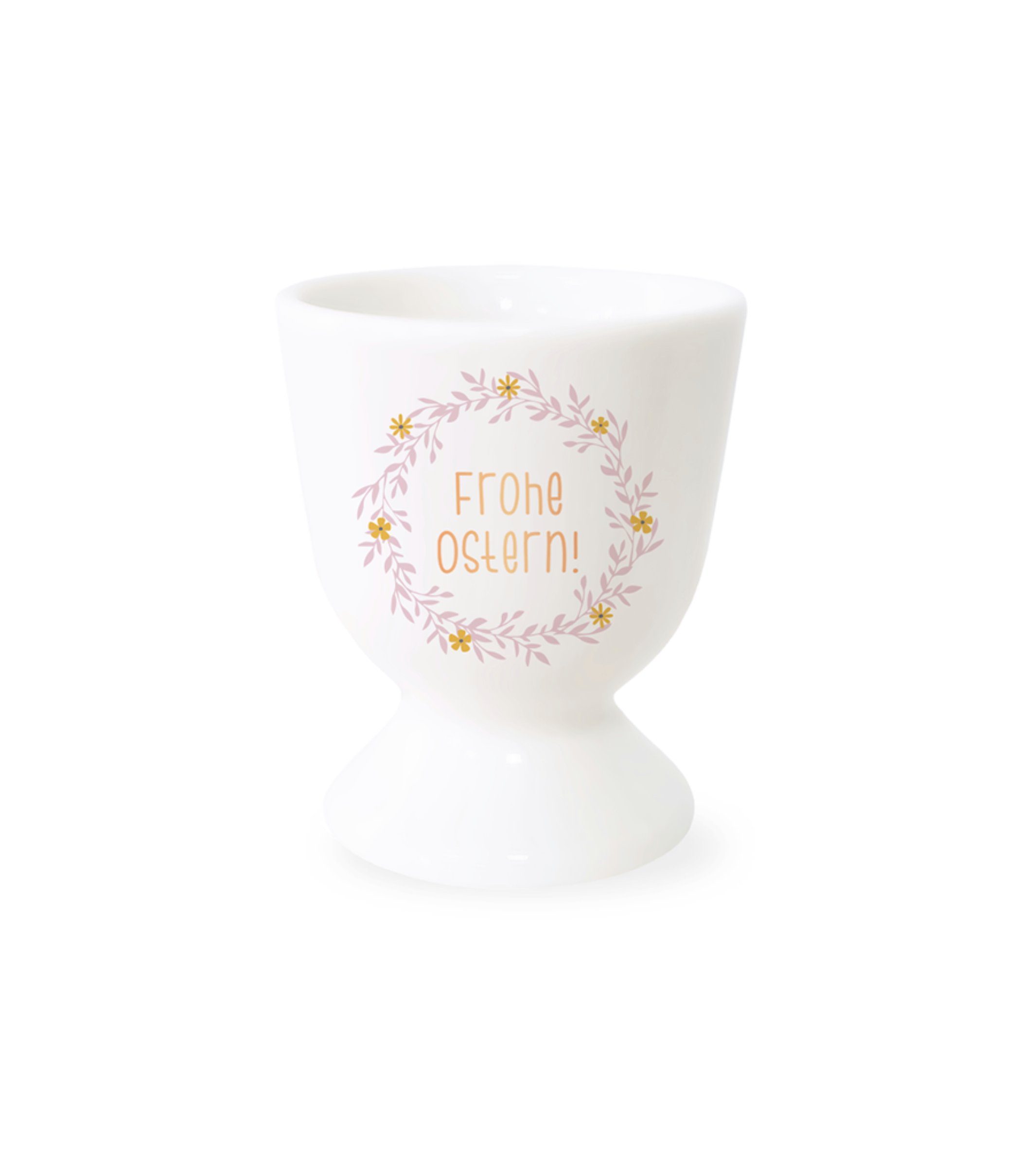Grafik Werkstatt Подставки для яиц Подставки для яиц aus Porzellan, in Geschenkverpackung, Motiv Frohe Ostern!, (1-tlg), Porzellan