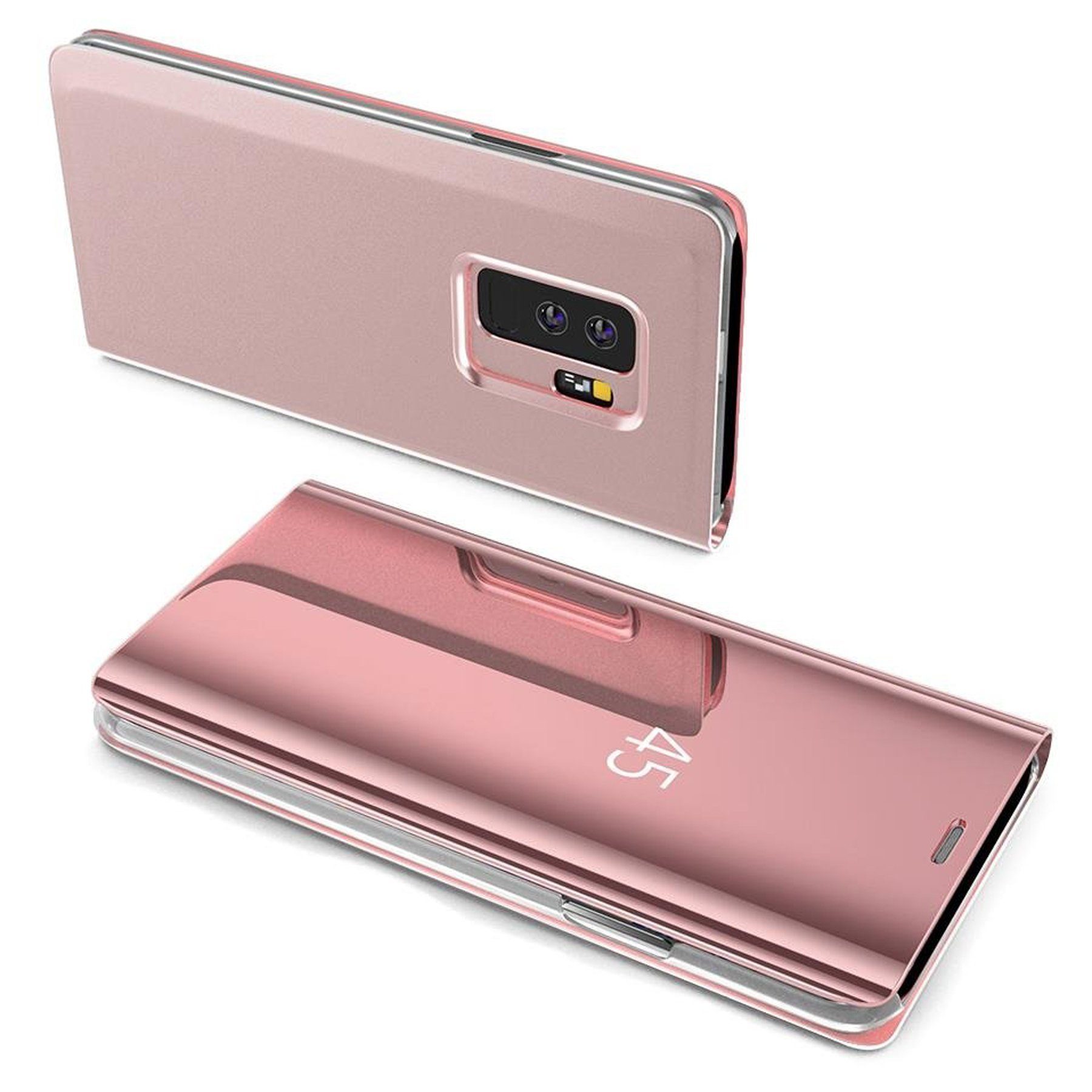 Handyhülle cofi1453® Smart View Spiegel Mirror Smart Cover
