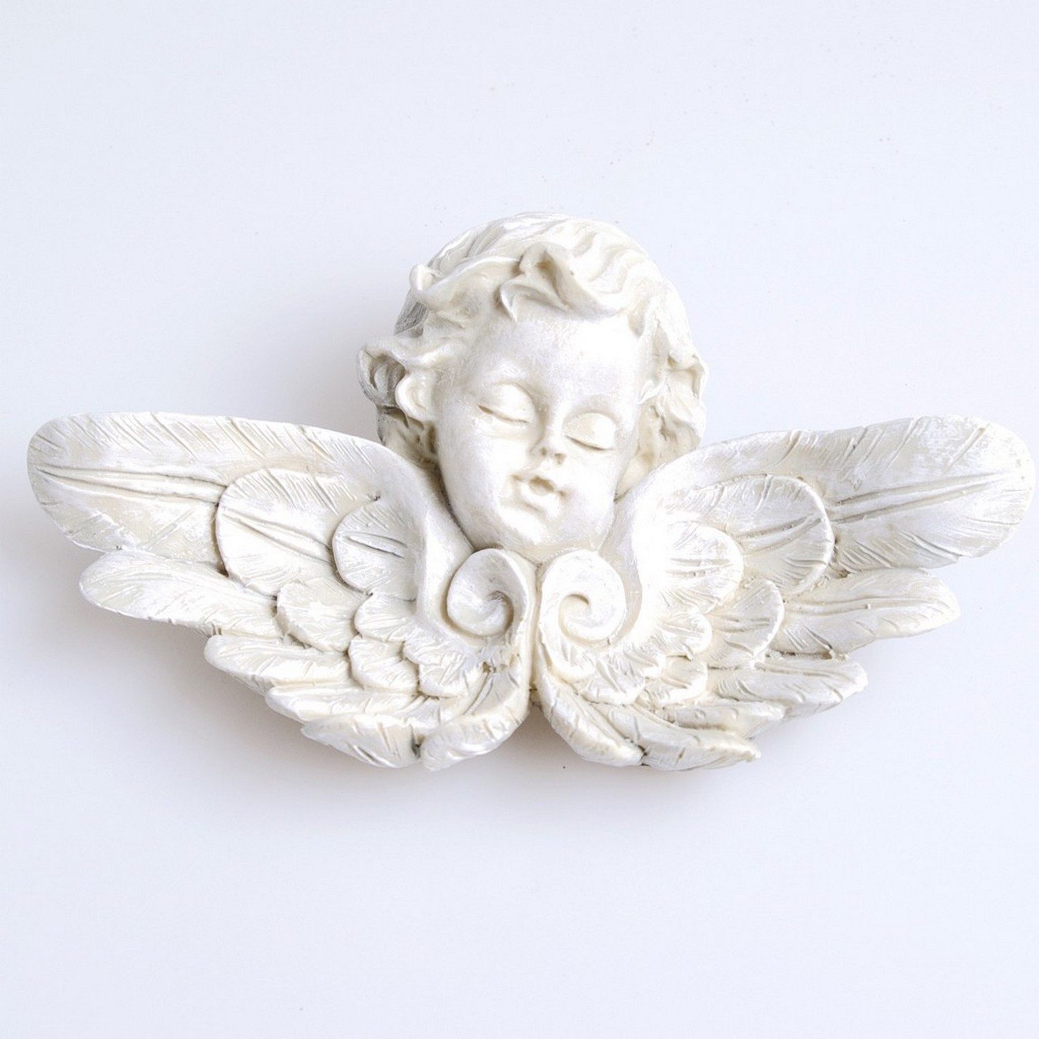 Deko AS Dekoobjekt Engel mit Flügeln - grau - ca.14 x 7 cm - A 49600Gr