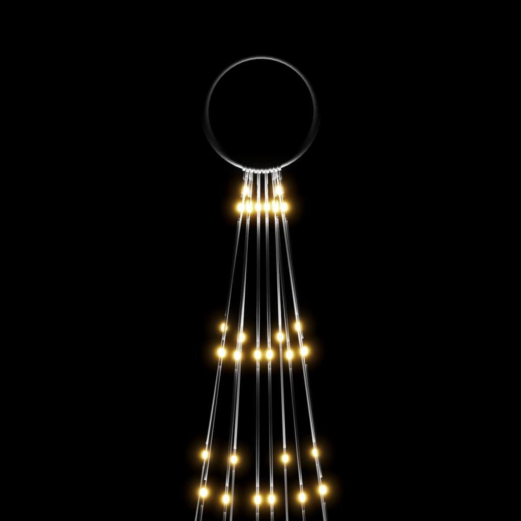 vidaXL Christbaumschmuck LED-Weihnachtsbaum für Fahnenmast LEDs cm Warmweiß 300 (1-tlg) 310