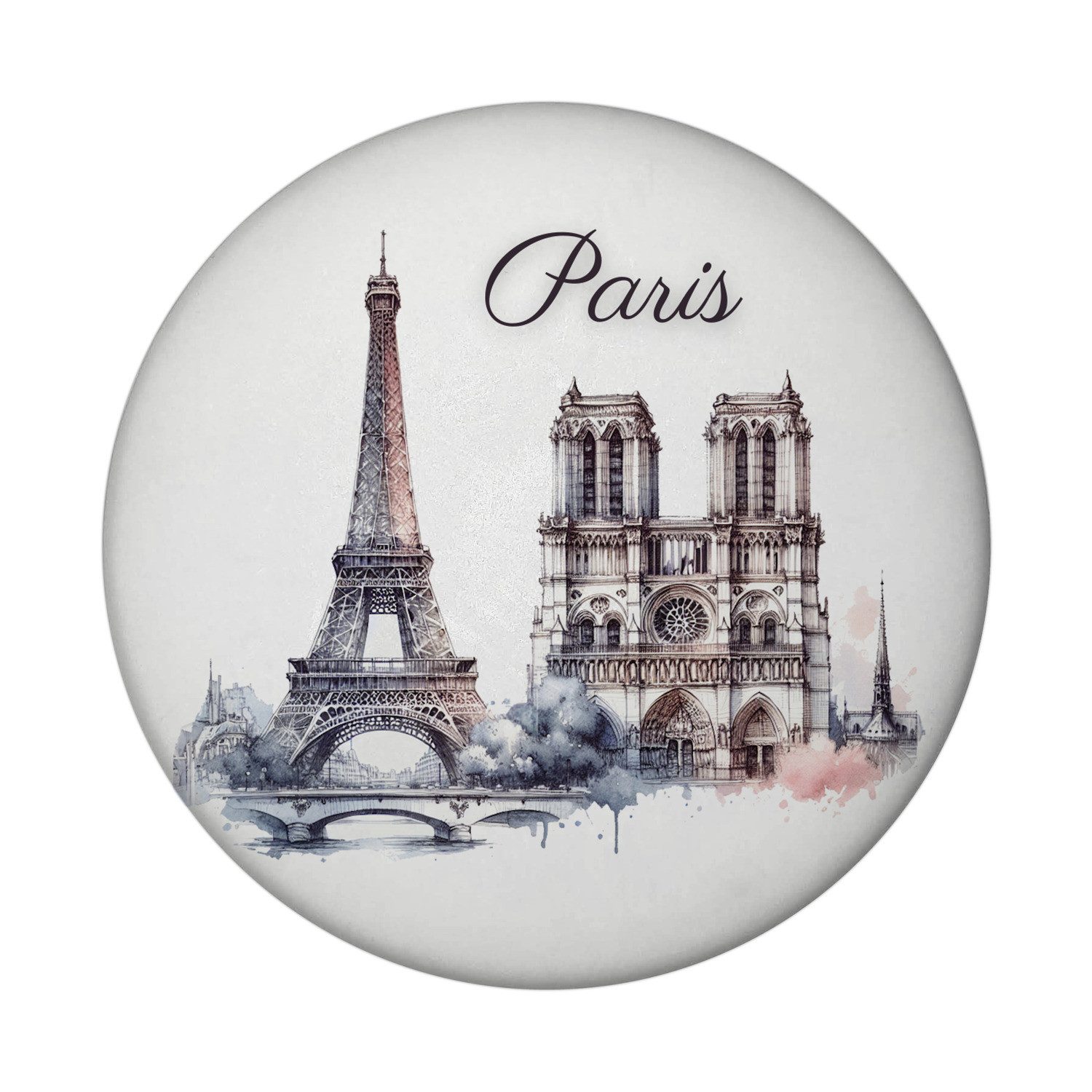 speecheese Magnet Wahrzeichen Paris Magnet rund