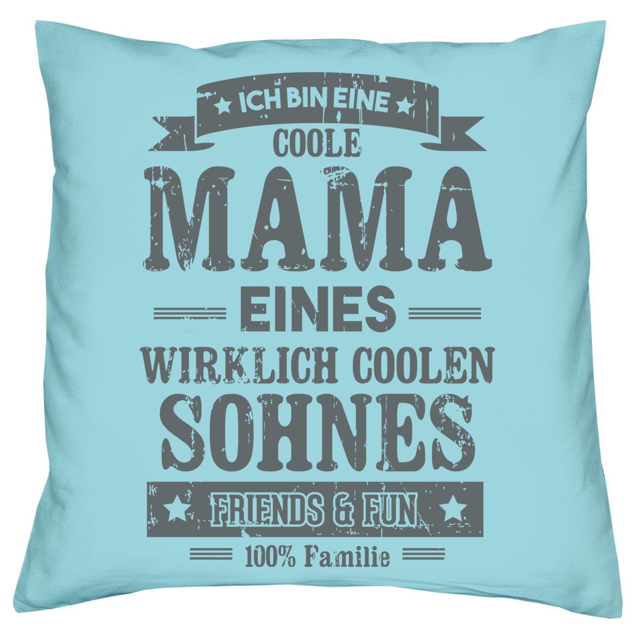 Weihnachten Coole Dekokissen Sohnes hellblau Geburtstag Sprüche eines Socken Soreso® Sleep, Geschenke Kissen Muttertag & Mama