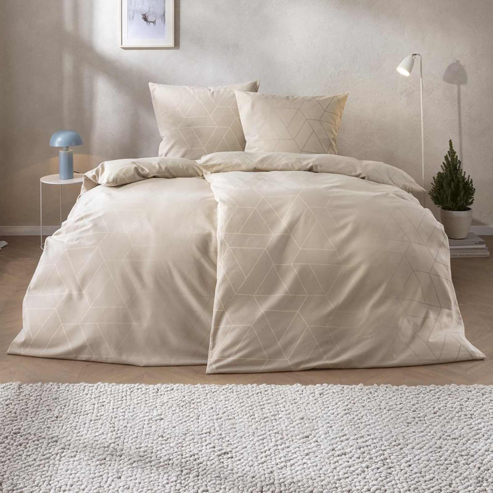 Estella Bettwäsche Estella Samt + Seide Flanell Bettwäsche 135x200 Andriano günstig online kaufen