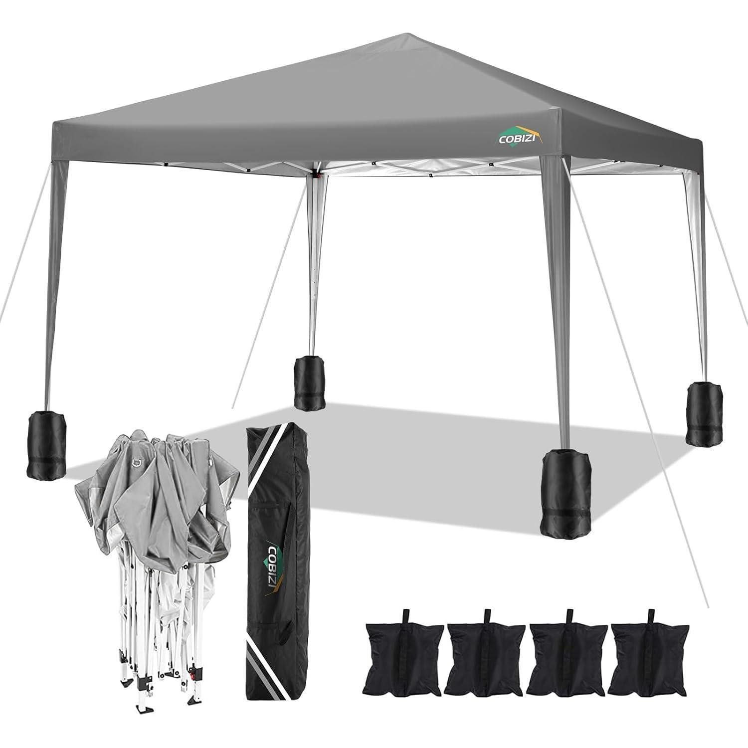 LuxusKollektion Faltpavillon Faltpavillon 3x3M Grau Wasserdicht