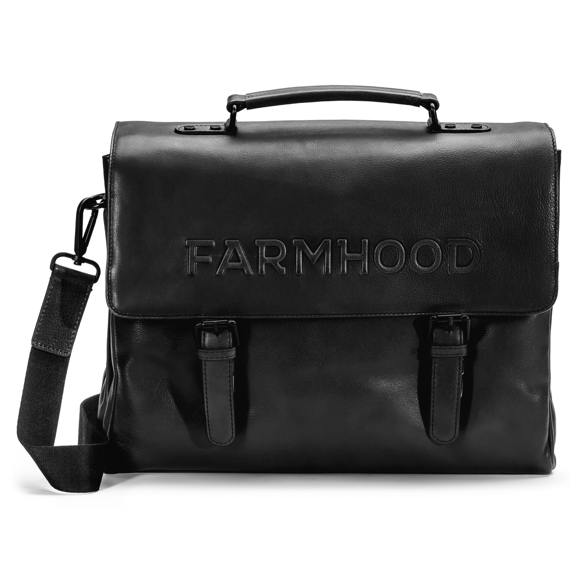 Farmhood Aktentasche Memphis, Leder black 2