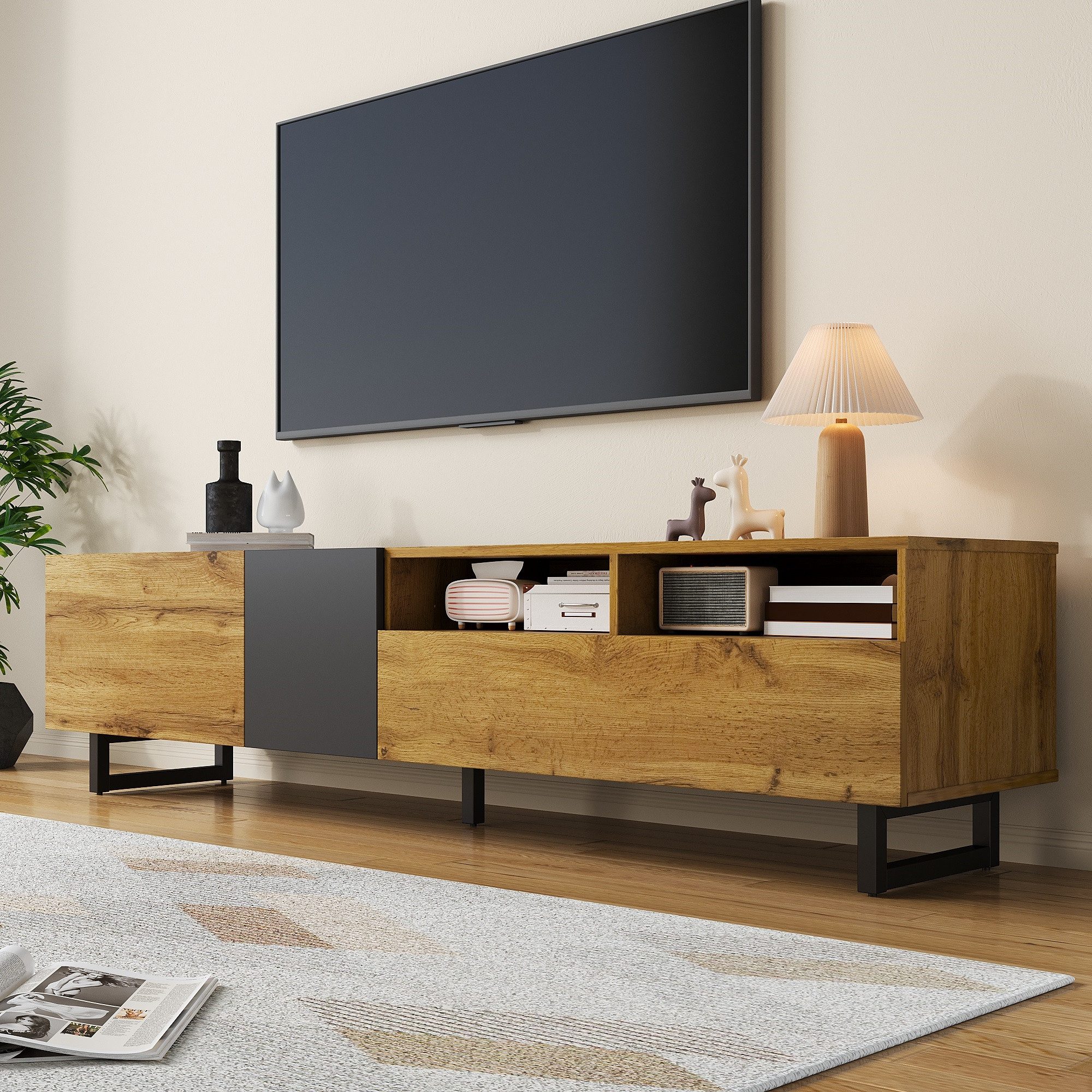 BlingBin TV-Schrank TV-Möbel, TV-Panel, TV-Lowboard, Fernsehtisch günstig online kaufen