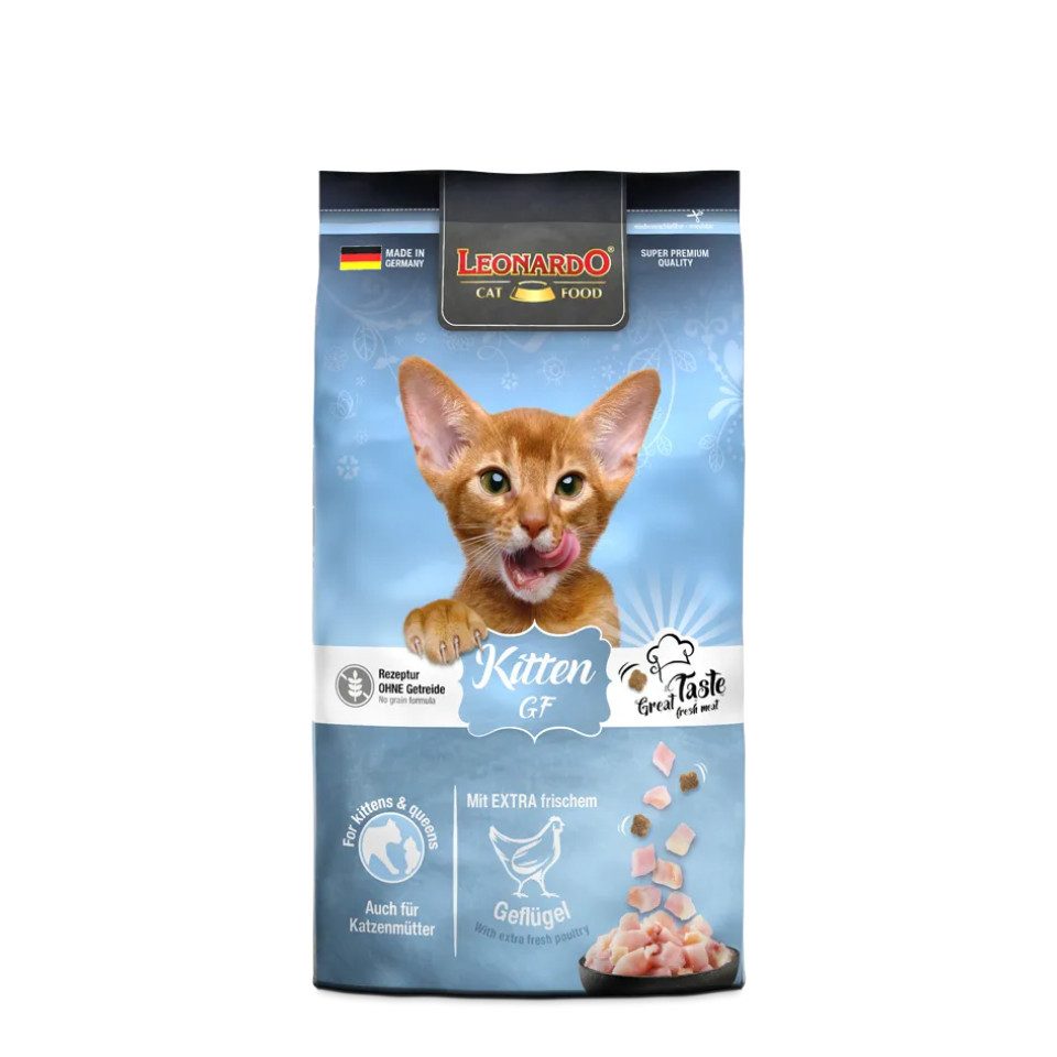 Leonardo Catfood Kitten GF - getreidefreies Trockenfutter für sensible Kätzchen, Trockenfutter für: Katzen