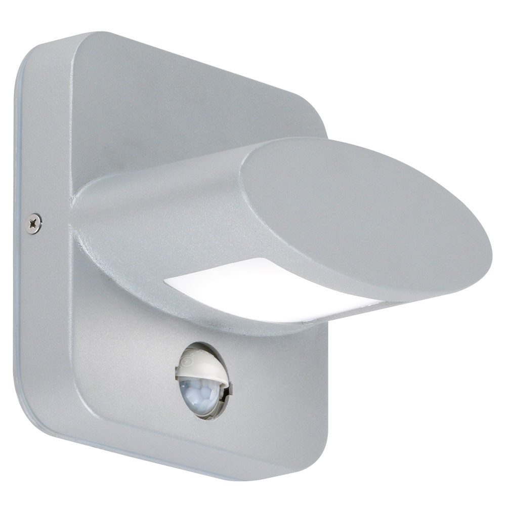 WOFI LED Außen-Wandleuchte, LED-Leuchtmittel fest verbaut, Warmweiß, LED Wand Lampe ALU Spot Garten Bewegungsmelder Terrassen DOWN