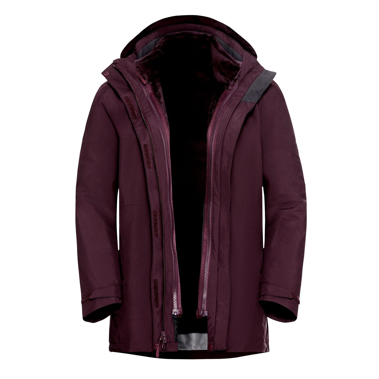 Jack Wolfskin Trekkingjacke Rotwand 3 in 1 Jacke W mit Logo und Markenschri günstig online kaufen