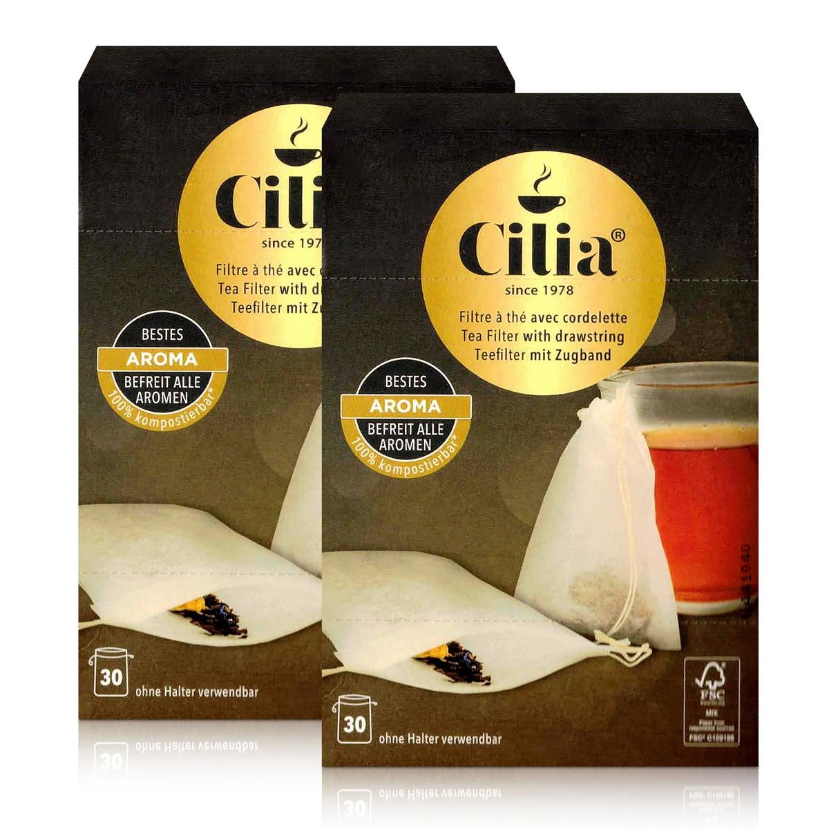 Cilia Teesieb CILIA Teefilter 30 Stück ohne Halter verwendbar (2er Pack)