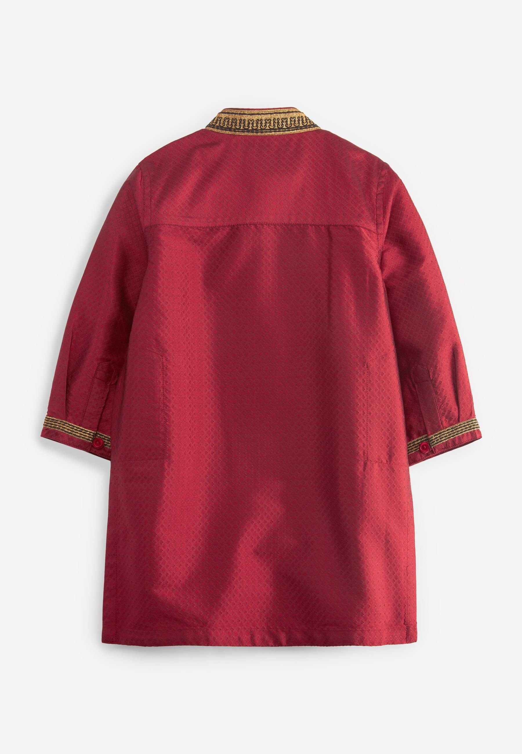 Next Tunikashirt Kurta-Hemd mit Red Stickereien (1-tlg)