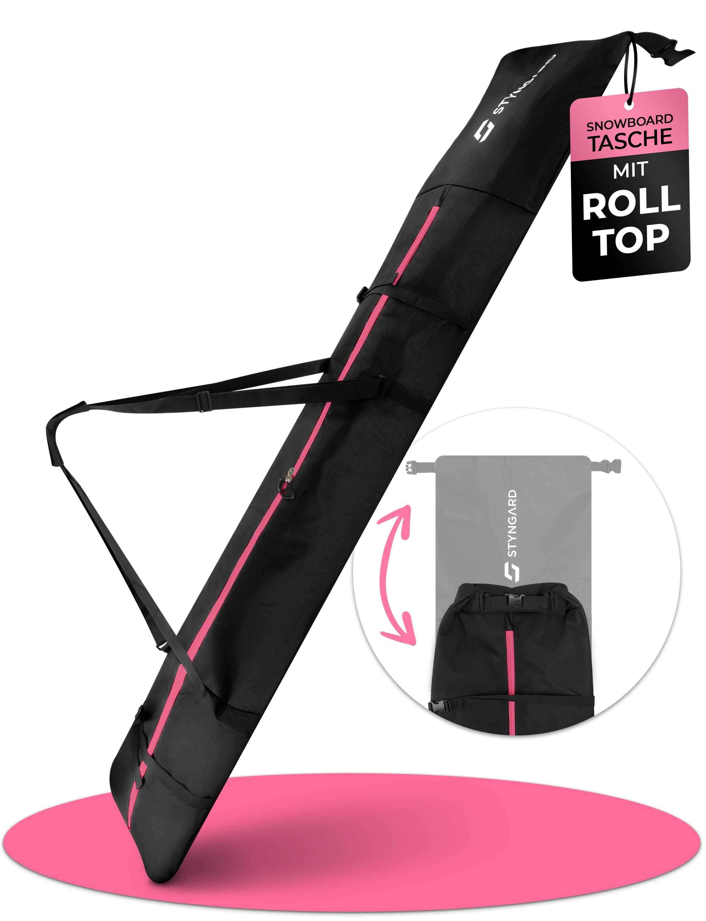 Styngard Sporttasche WHISTLER (Snowboardtasche mit Rolltop [140 cm bis 190 cm] Boardbag)