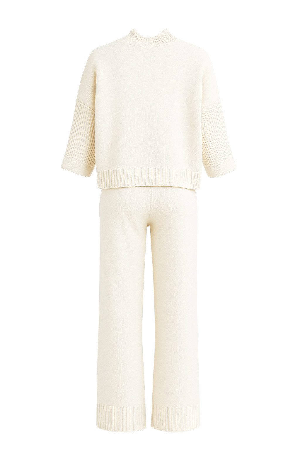 Mississhop Strickhose Damen Strick Zweiteiler – Pullover mit Hose, weicher Stoff M.412 – Bild 3 von 5