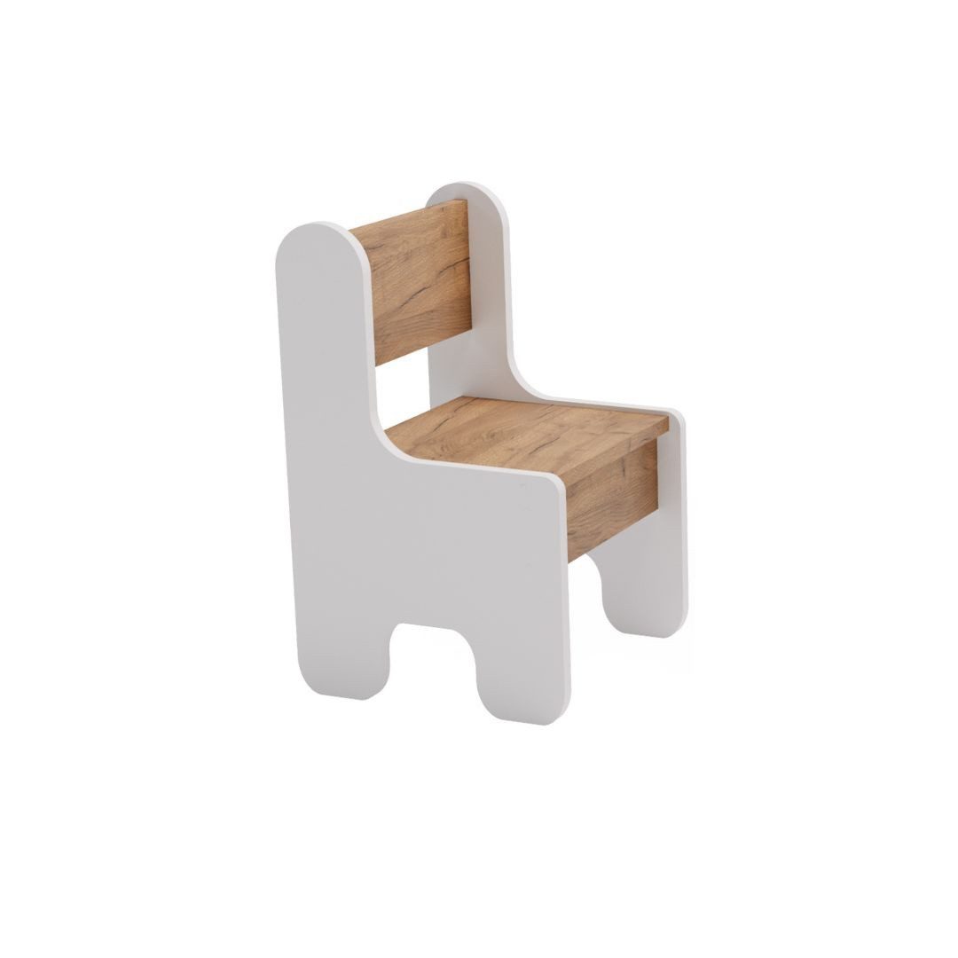 Raumhirsch Furniture Kindertisch Kindertisch & Stühle, Kindermöbelset, Maltisch mit Hocker (Kindersitzgruppe, 3-St., bestehend aus Tisch und 2 Stühlen), Kindgerechtes Design, Stauraum unter Tischplatte, abgerundete Ecken