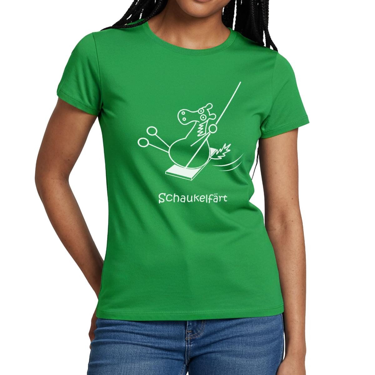 T-Shirt Schaukelfärt Schaukel Pferd Färt Wortspiel Frauen T-Shirt