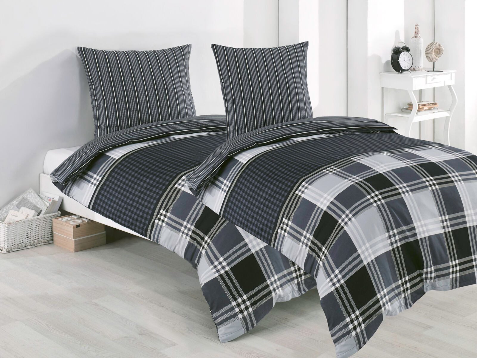Visaggio Bettwäsche 100% Baumwolle Bettbezug Set günstig online kaufen