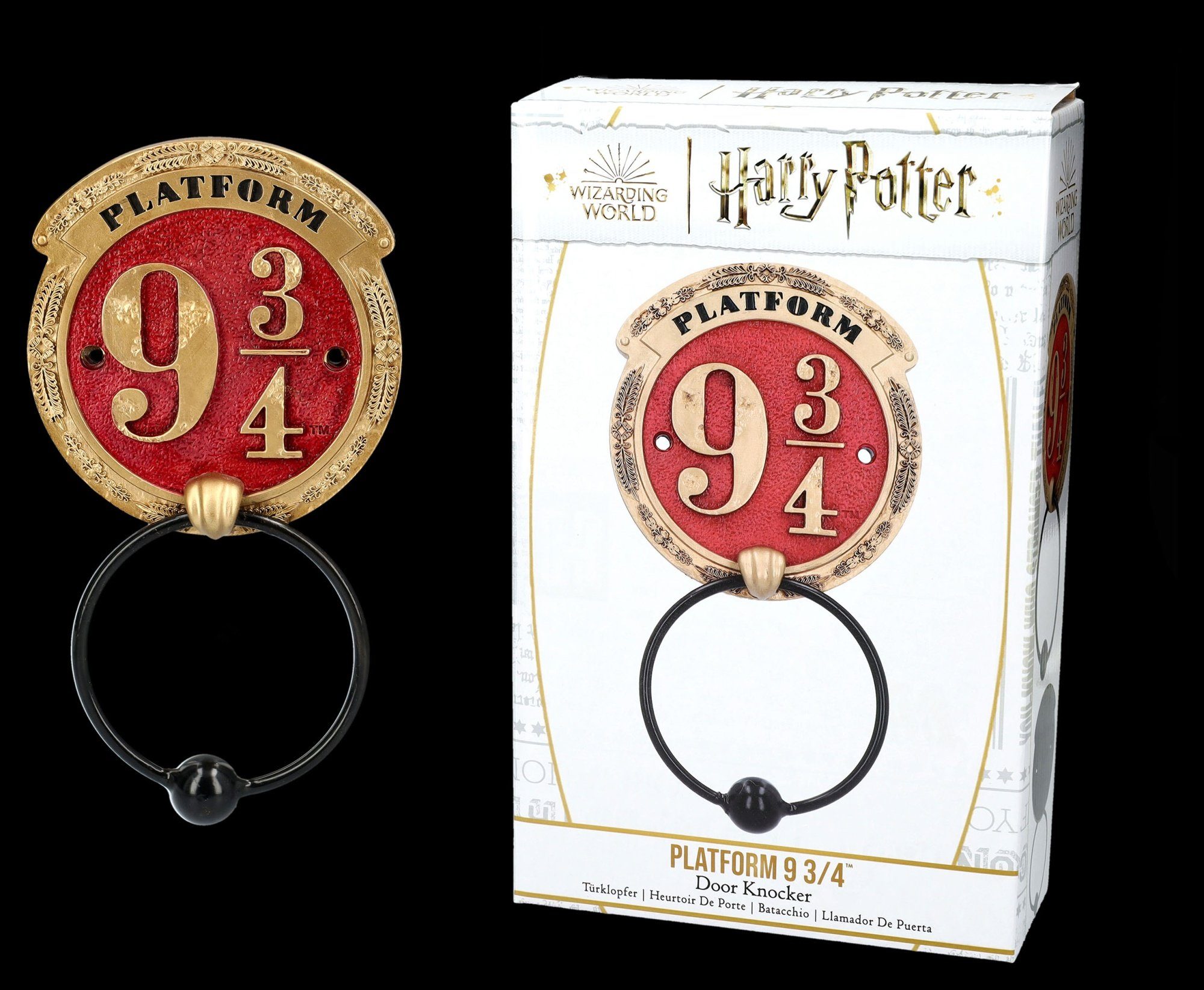 Figuren Shop GmbH Plattform 3/4 - Harry 9 Wanddekoobjekt Türklopfer - Potter Dekoration Merchandise Fantasy