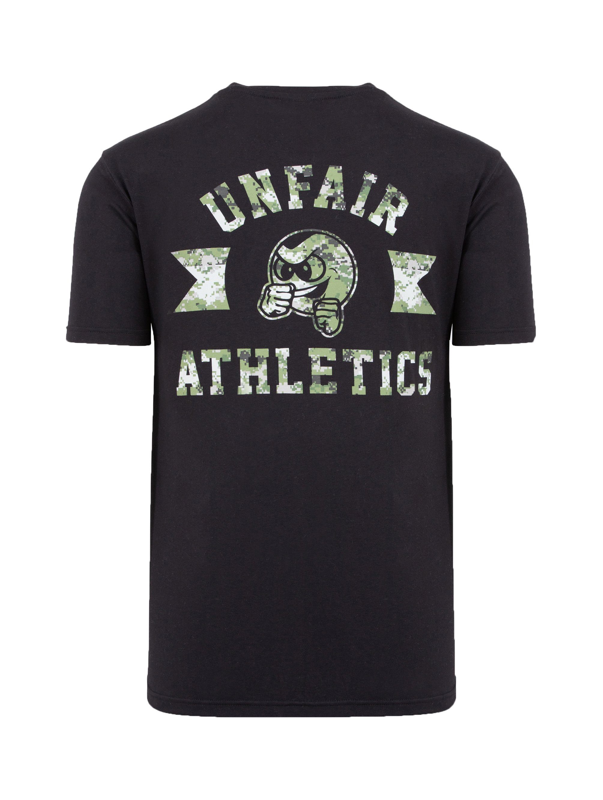 Athletics T-Shirt (1-tlg) Unfair Pixel Punchingball schwarz Camo
