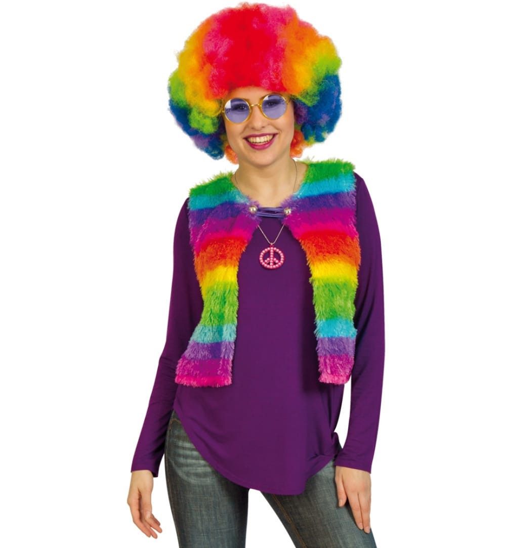 Kostüm Regenbogen Weste