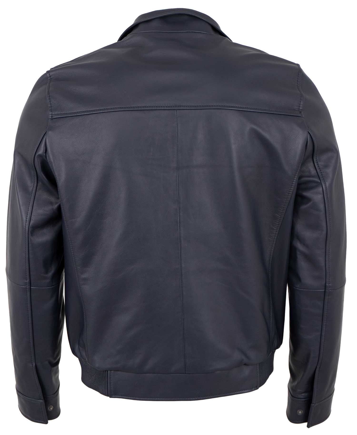 Maddox Lederjacke MAD46 MADDOX - Herren Lederjacke Blouson Lammnappa navy