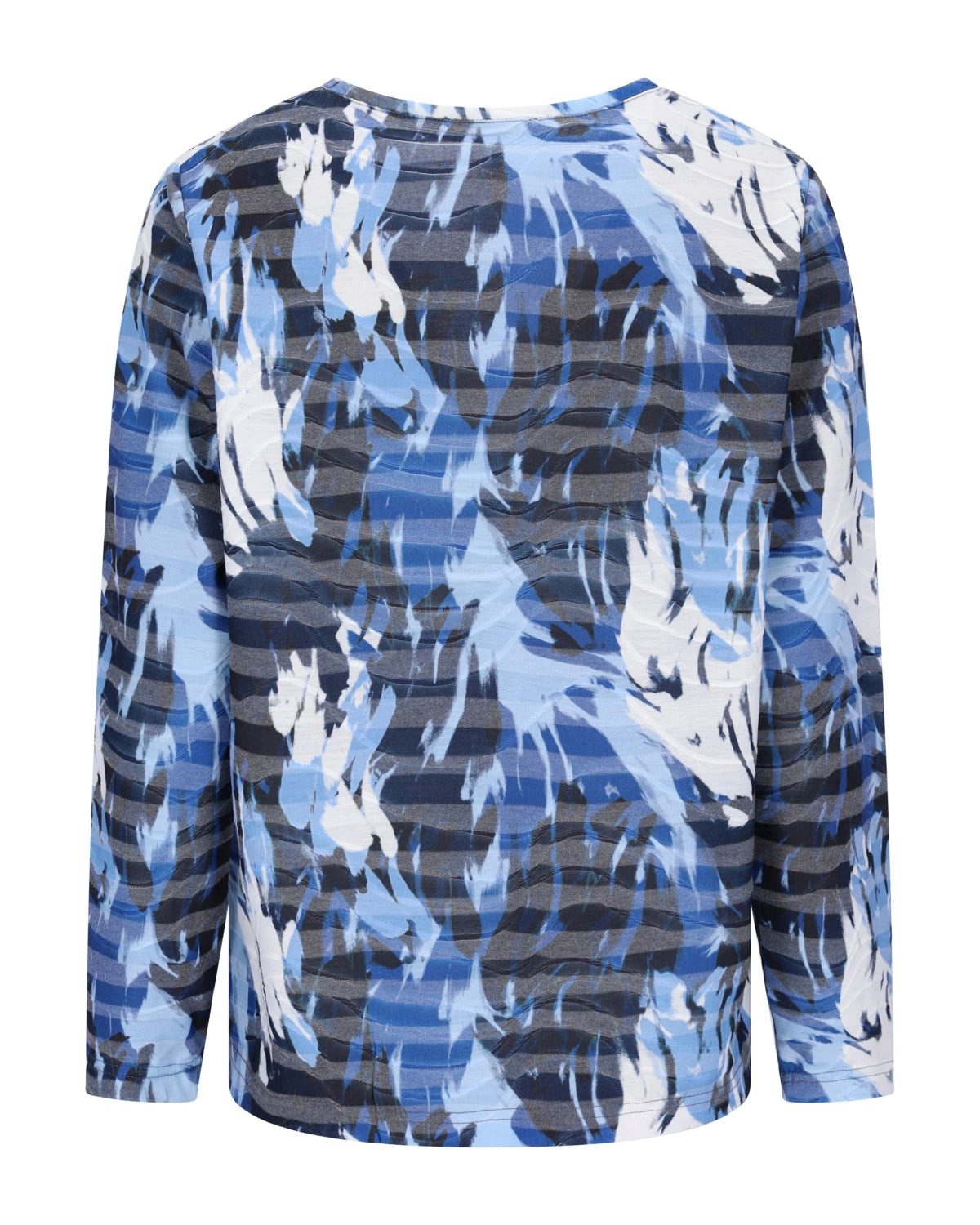 Hajo Langarmshirt Shirt Wellenstruktur günstig online kaufen