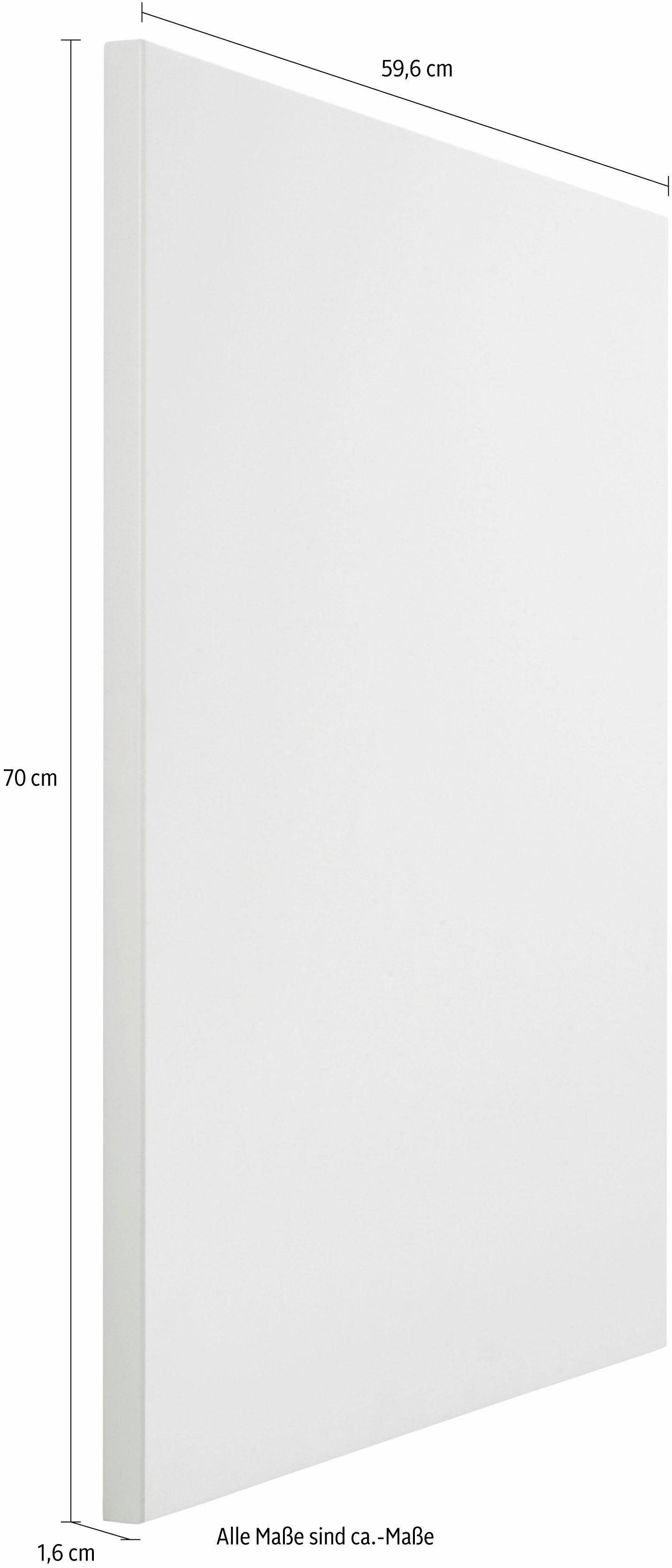 OPTIFIT Frontblende vollintegierbaren Geschirrspüler Cara, 60 Weiß/Weiß cm für Tür