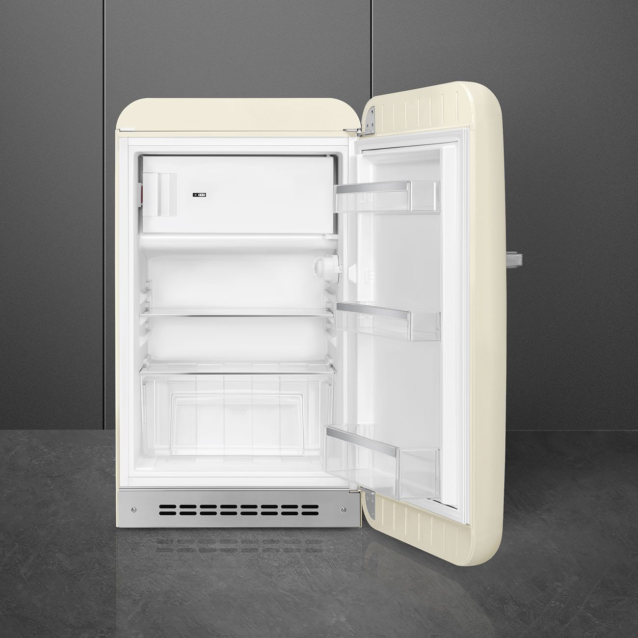 Smeg Kühlschrank FAB10RCR6, 97.0 cm hoch, 54.5 cm breit, Retro-Design, Kompakter Kühlschrank mit intergriertem Gefrierfach