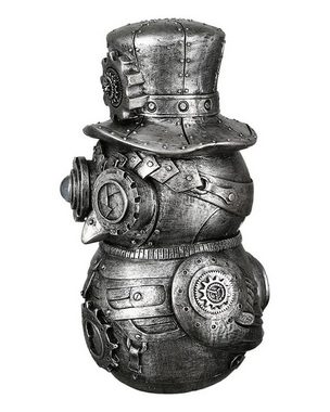 Brillibrum Dekofigur Zahnrad Design Steampunk Skulptur Polyresin Dekofigur Industrial