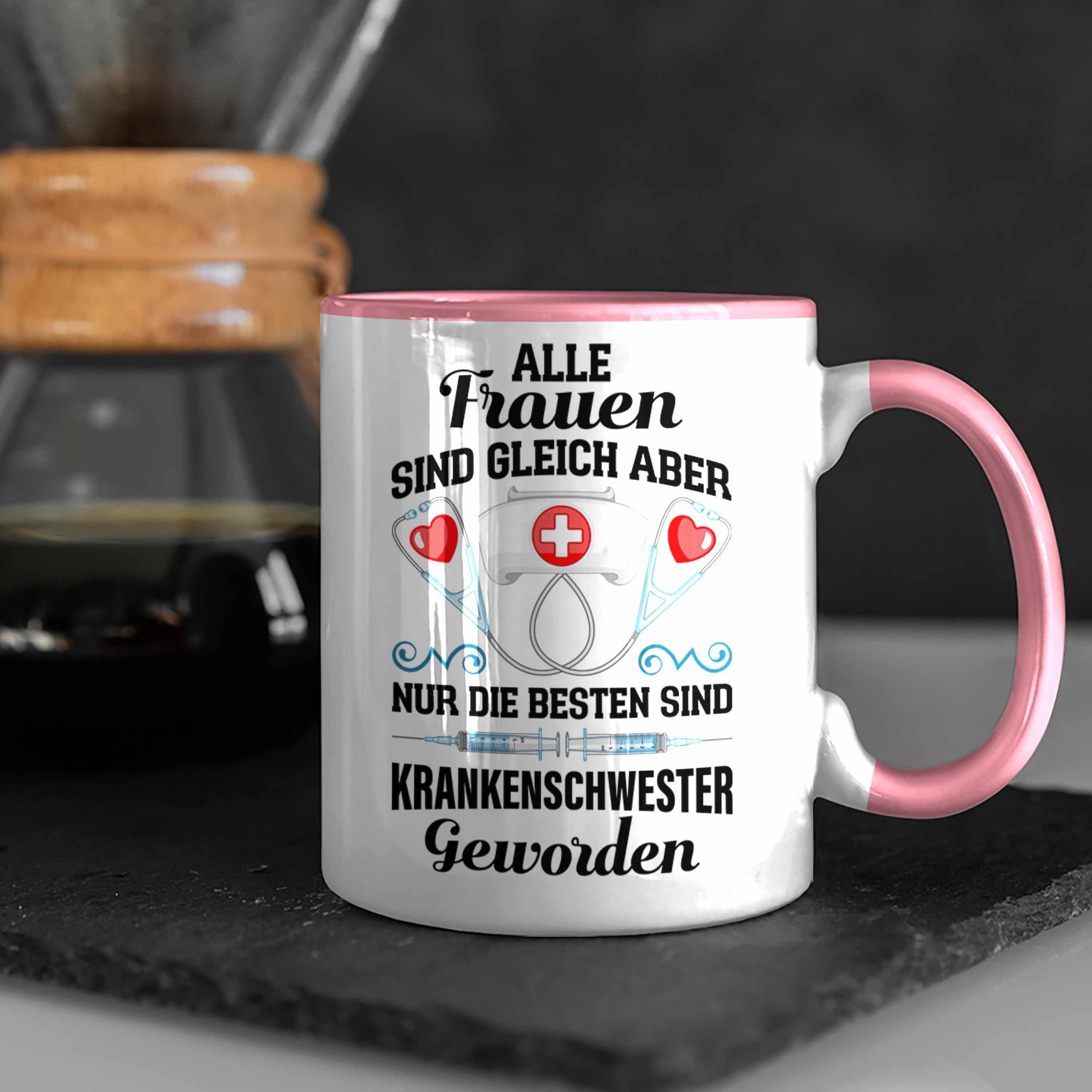 Tasse Krankenschwester Rosa Propofol Kaffeetasse Geschenk - Trendation Krankenschwestern Tasse Spritze Trendation Geschenk